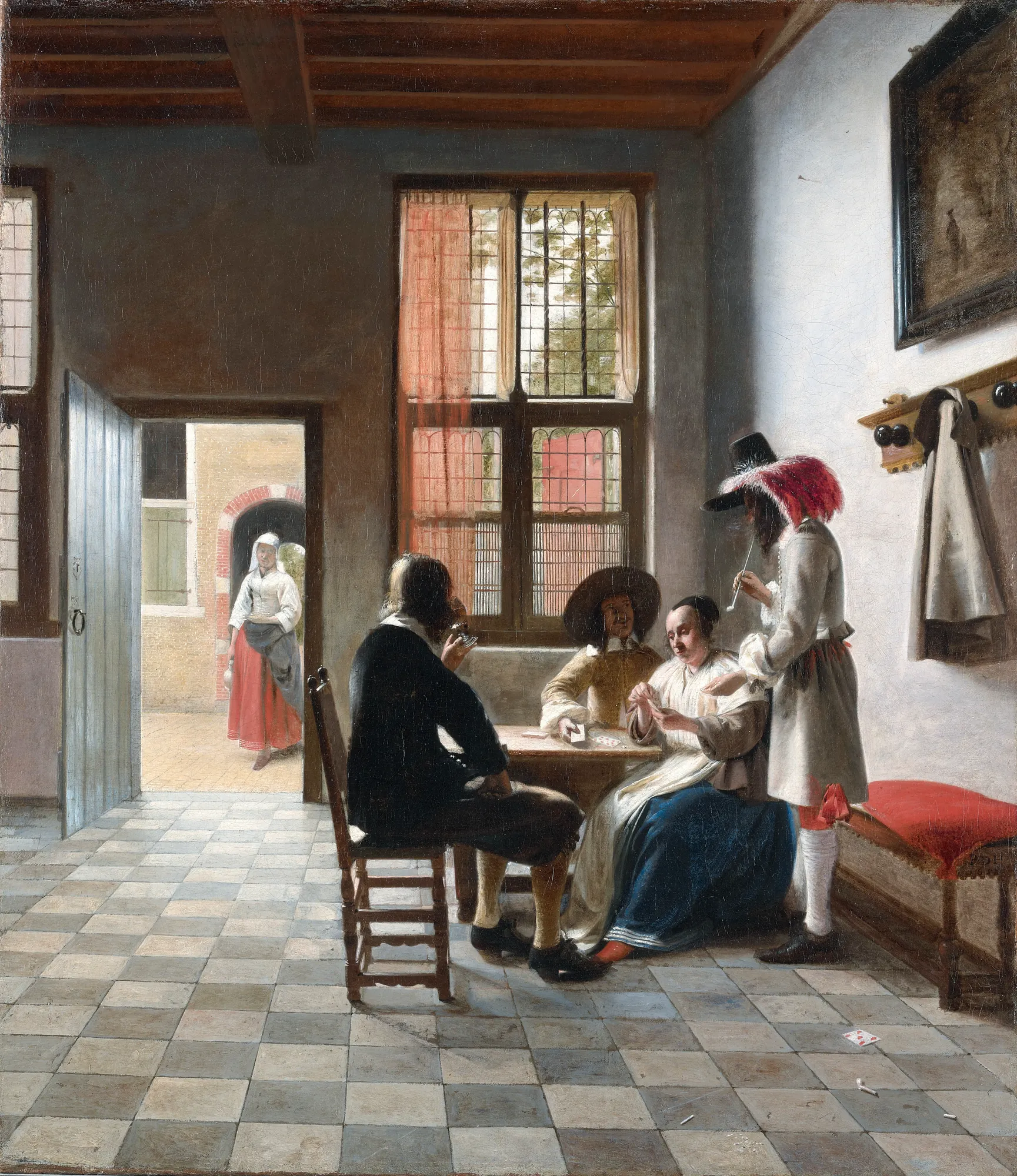 Cardplayers in a Sunlit Room