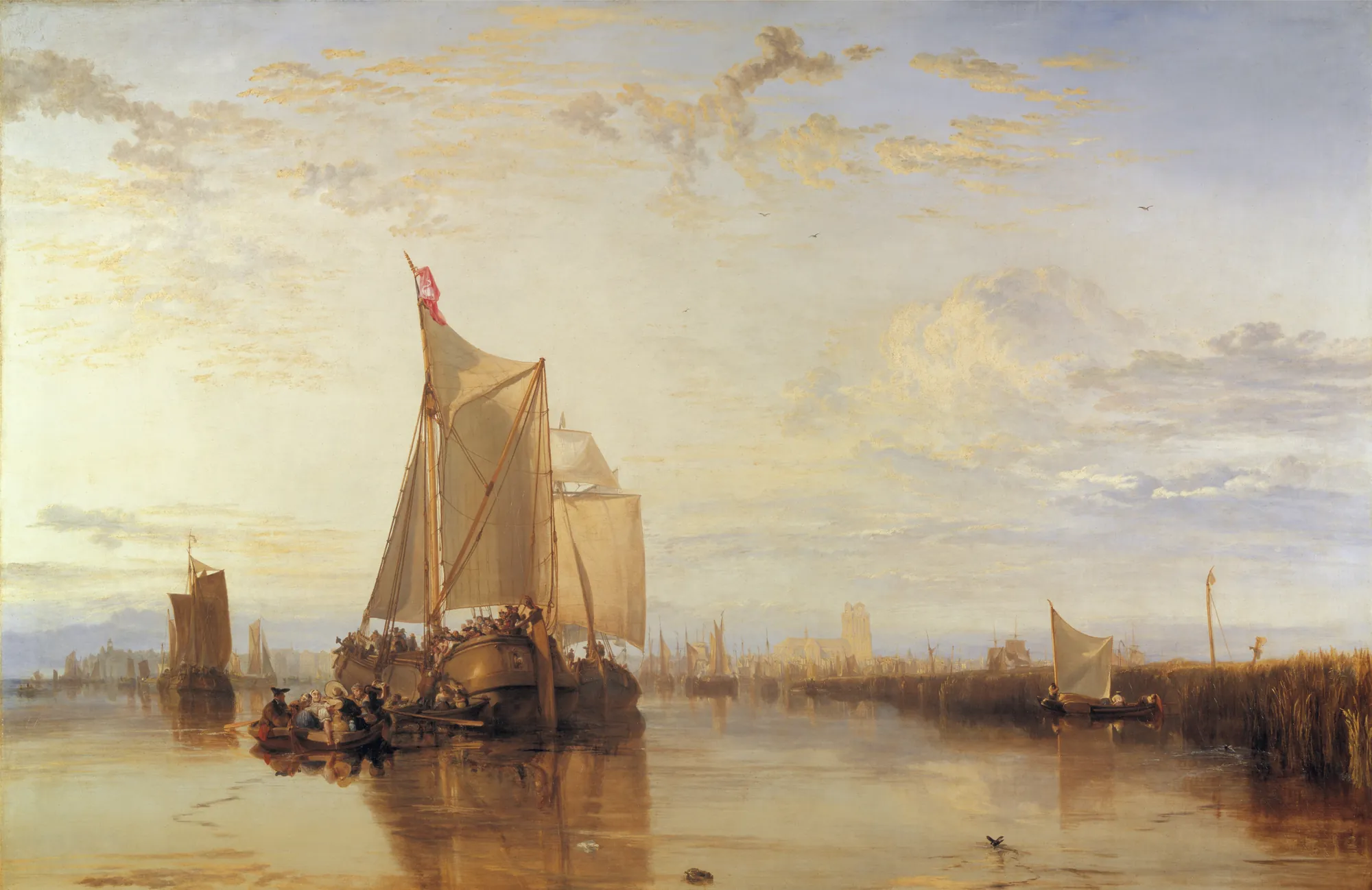 Dort, or Dordrecht: The Dort Packet-Boat from Rotterdam Becalmed