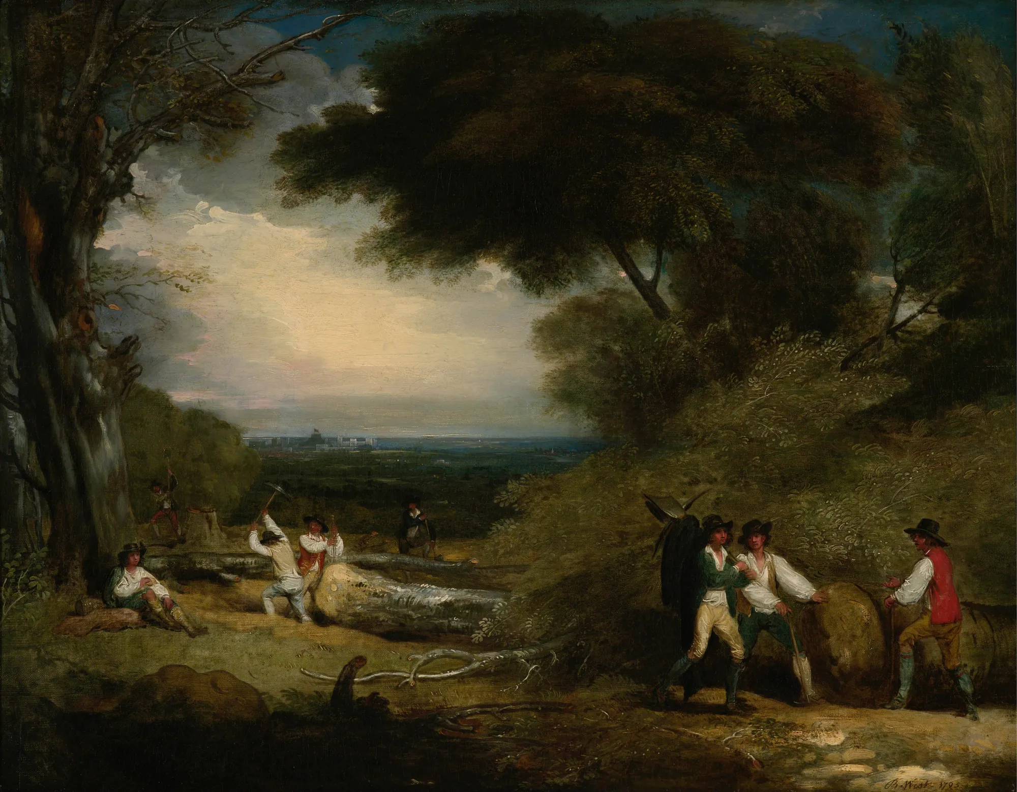 Woodcutters in Windsor Park