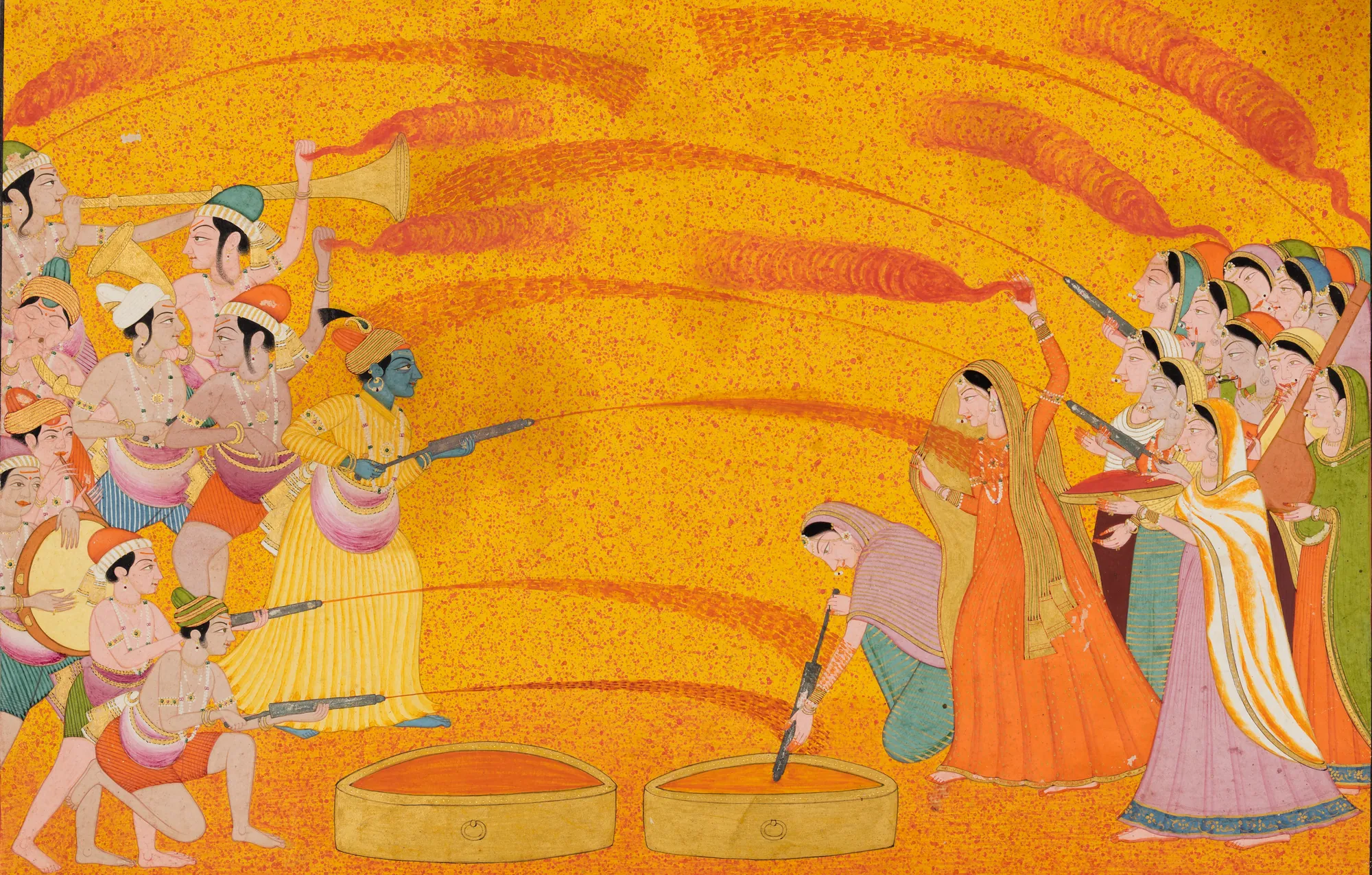 Krishna Celebrates Holi
