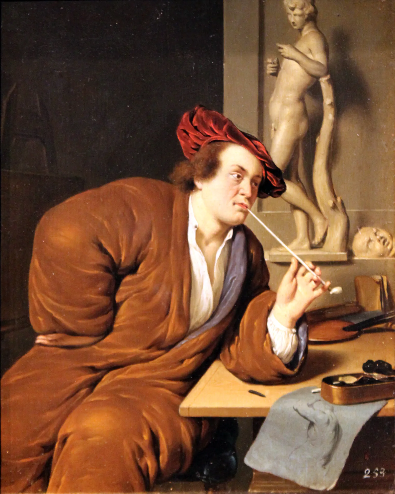 Portrait of a Smoking Artist