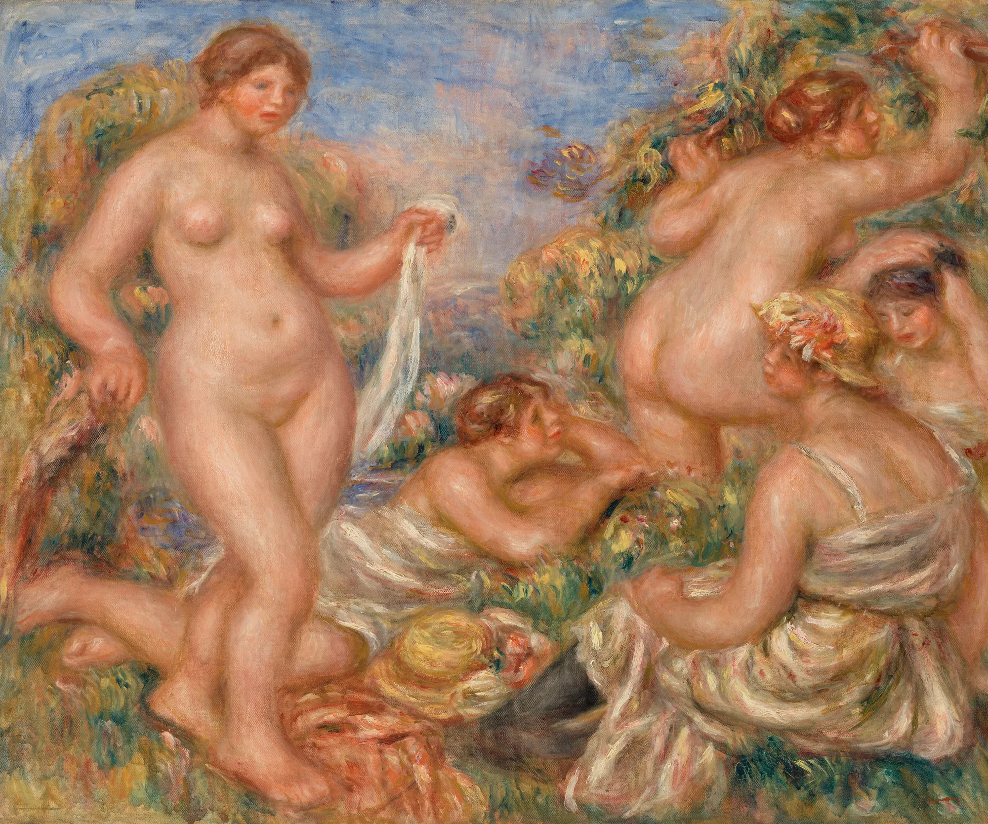 Composition, Five Bathers (Composition, cinq baigneuses)