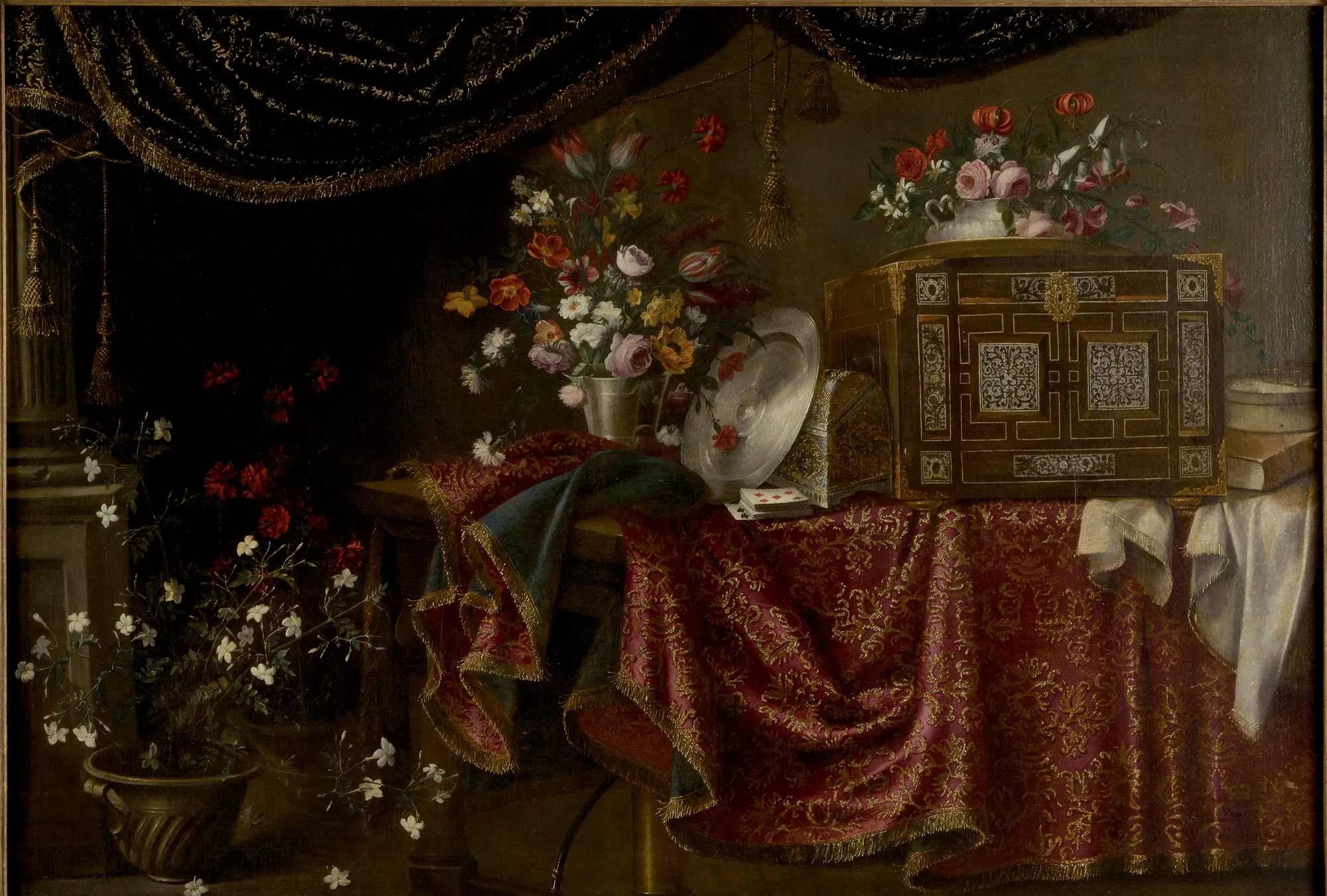 Still Life with Bouquet and Cabinet