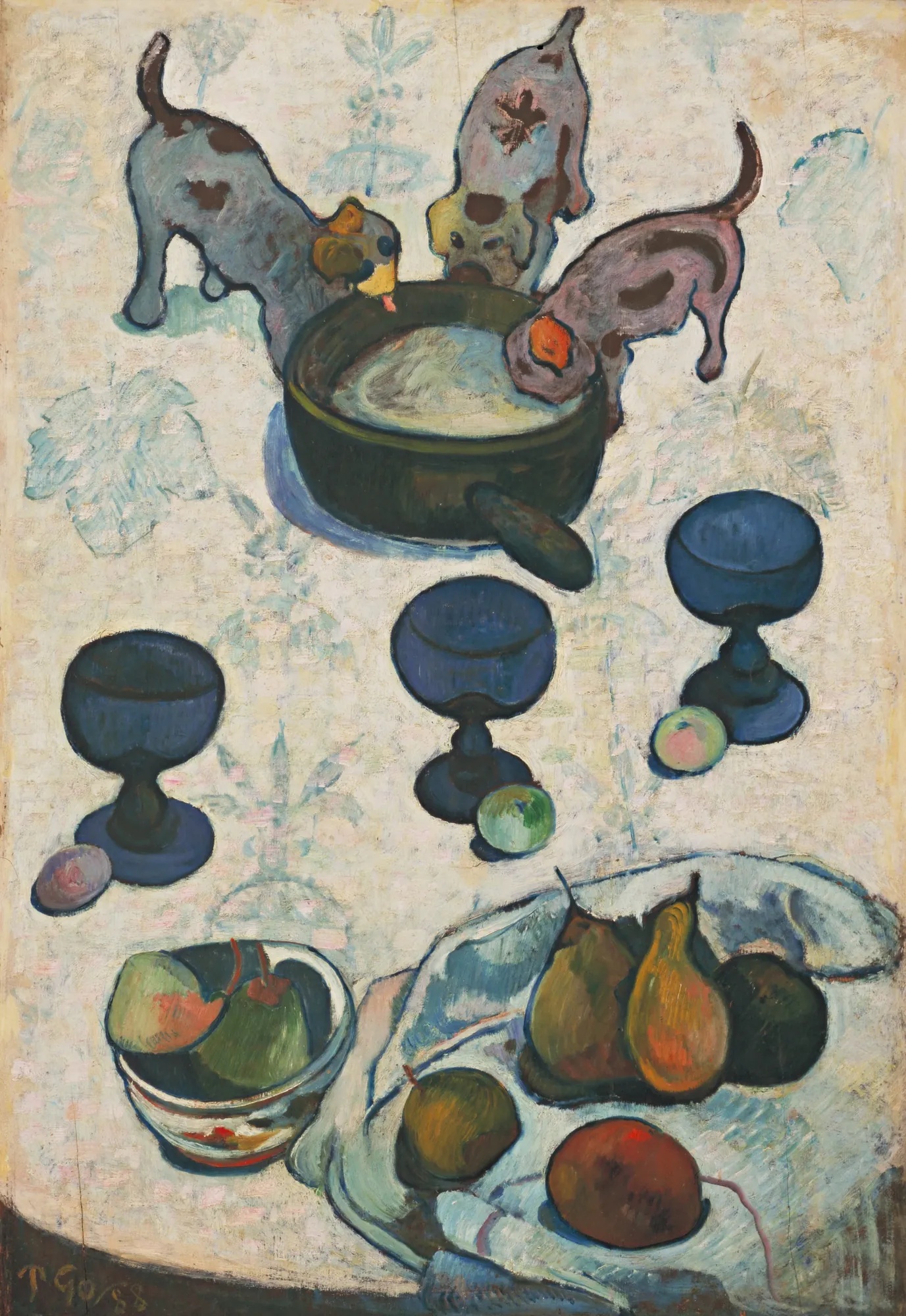 Still Life with Three Puppies