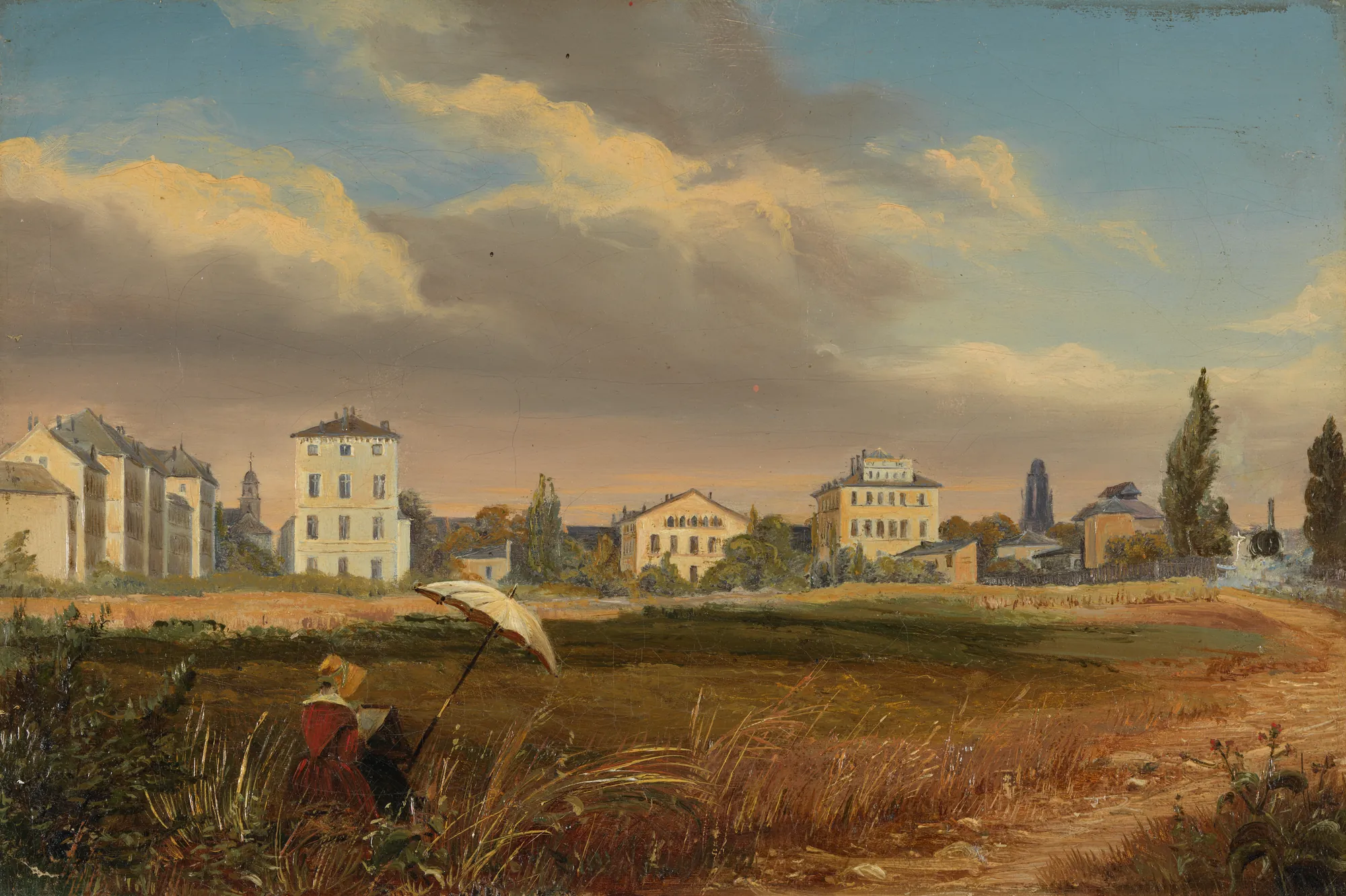 Plein Air Painter at the Outskirts of the City