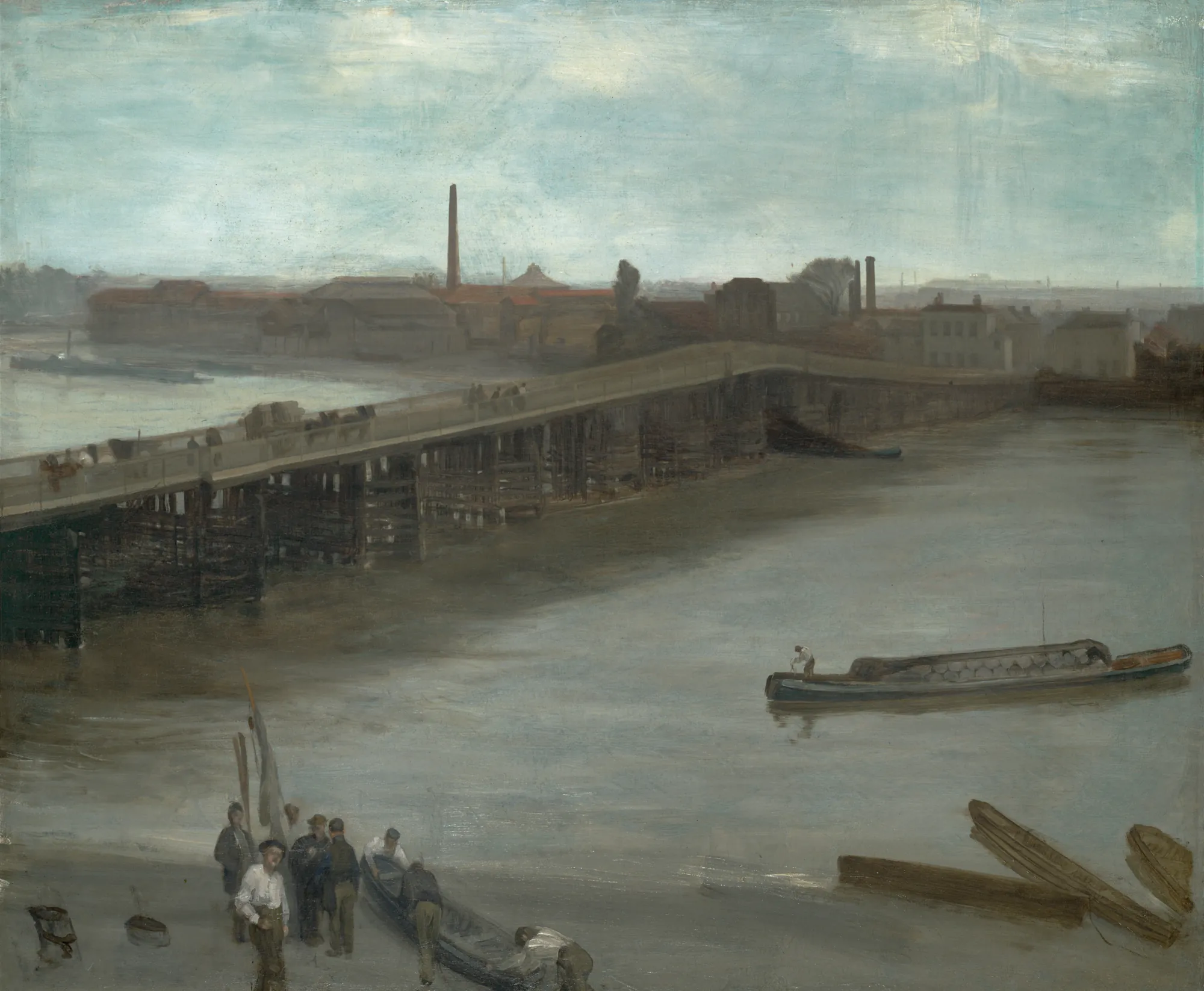 Brown and Silver: Old Battersea Bridge