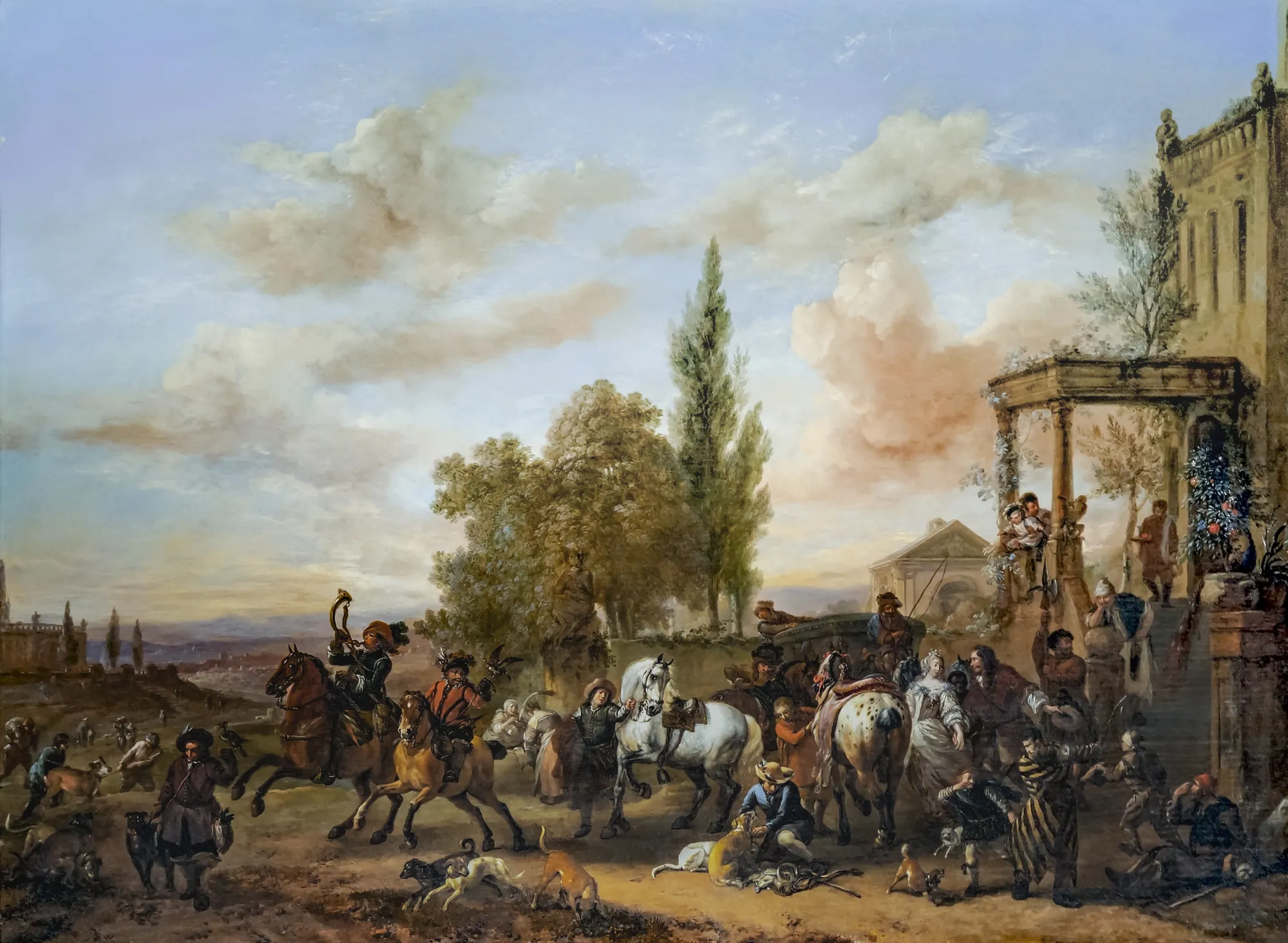 The Departure for the Hawk Hunt