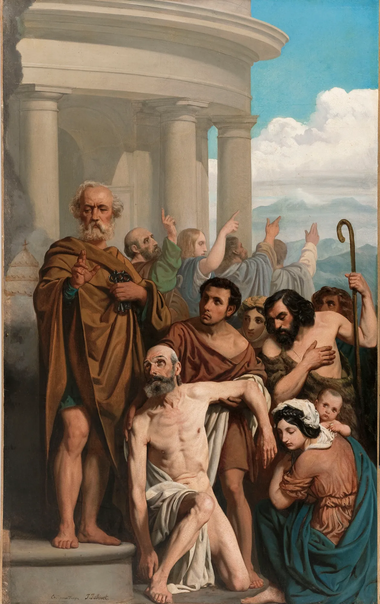 Saint Peter Healing a Lame Man at the Temple Gate