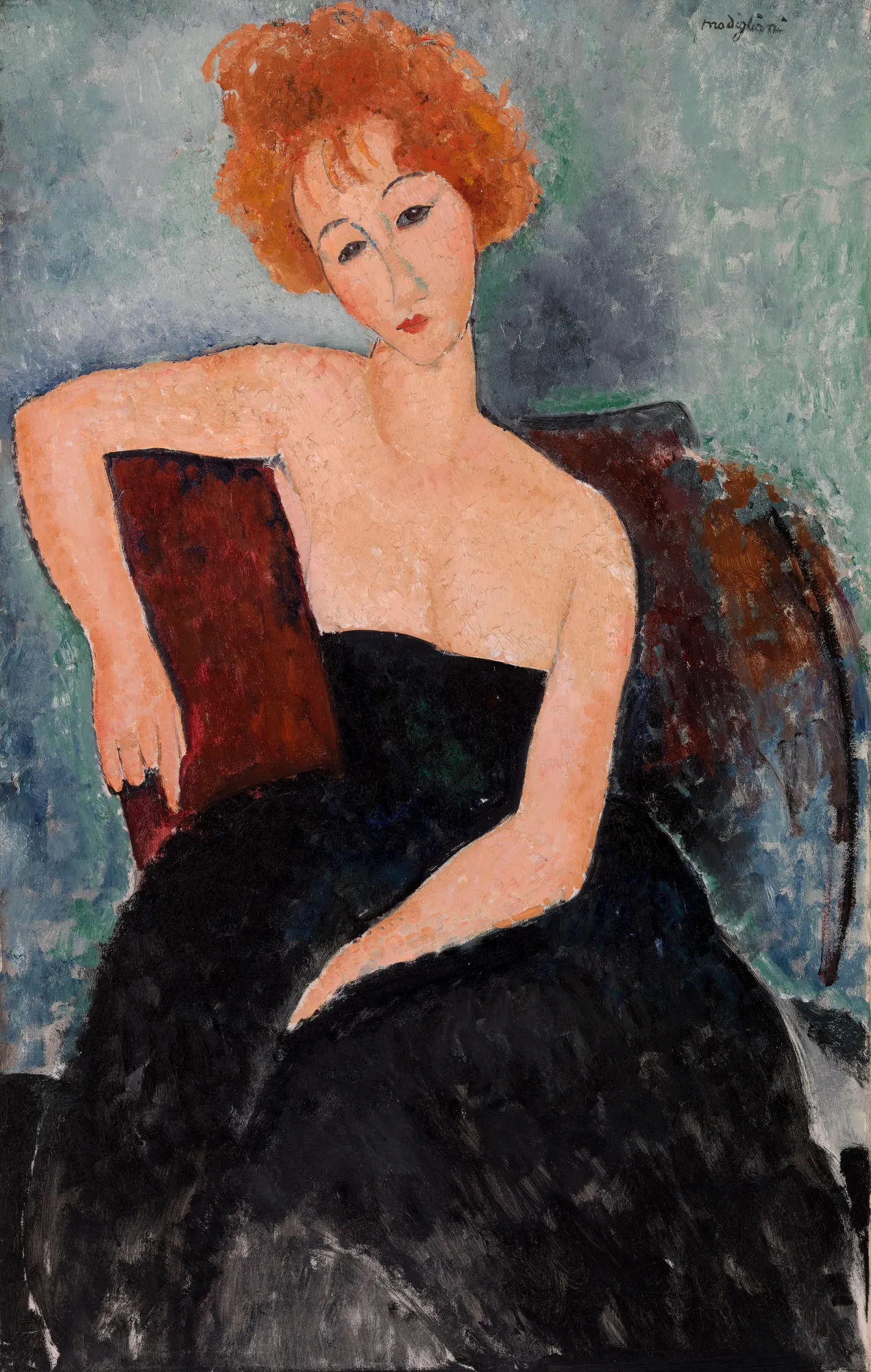 Redheaded Girl in Evening Dress (Jeune fille rousse en robe de soir)