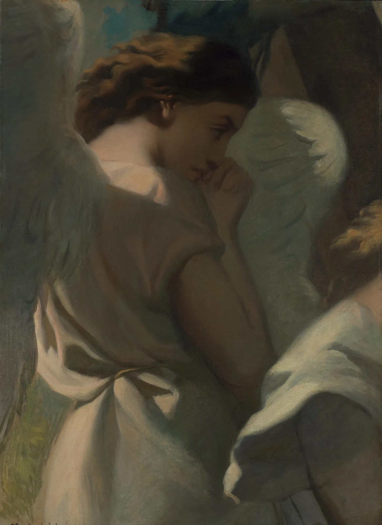 An Angel Praying in the Garden of Olives