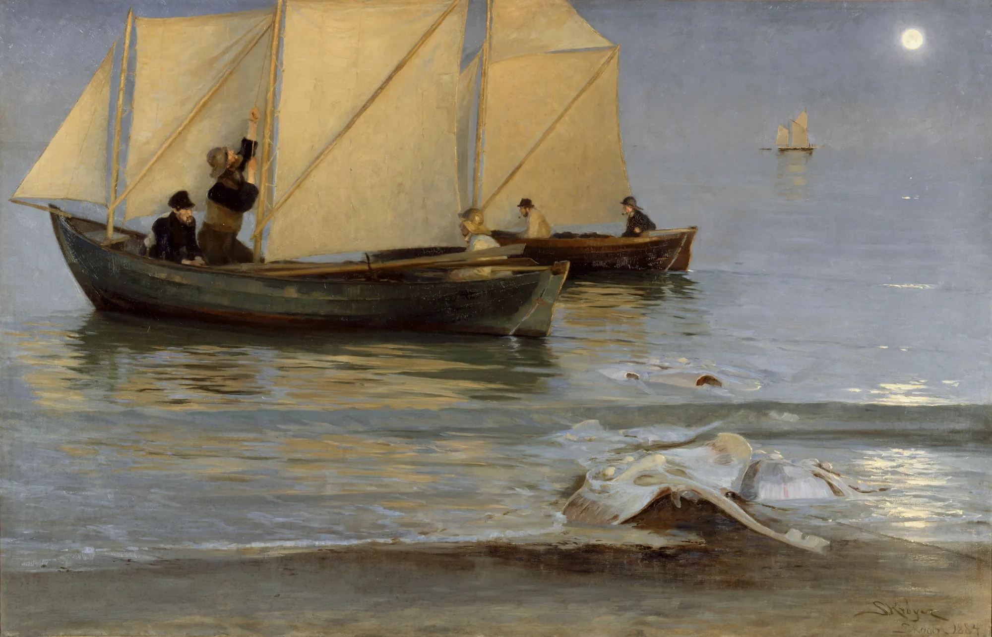 Skageners Go Out for Night Fishing