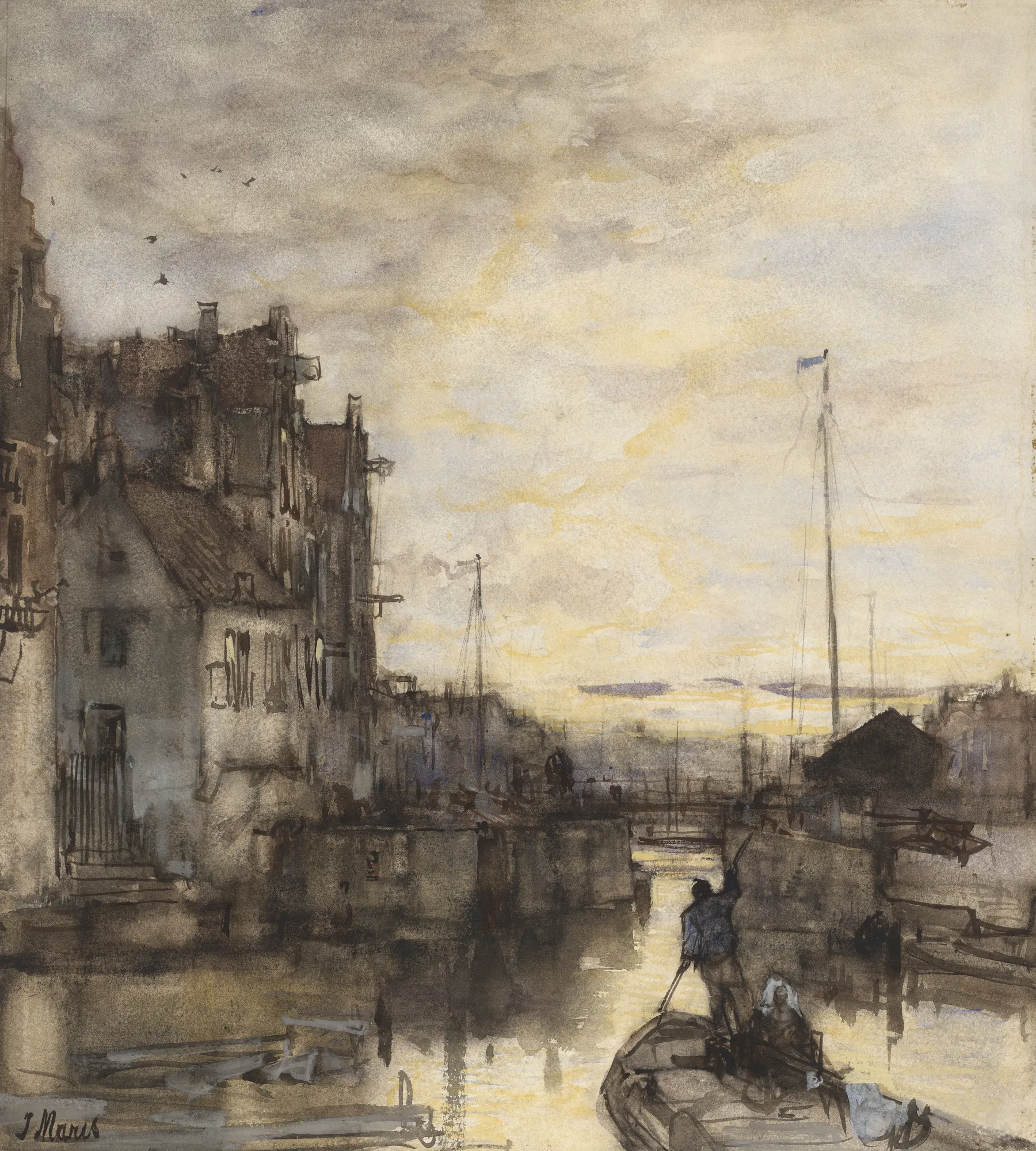 Cityscape at Evening (Stadsgezicht bij avond)
