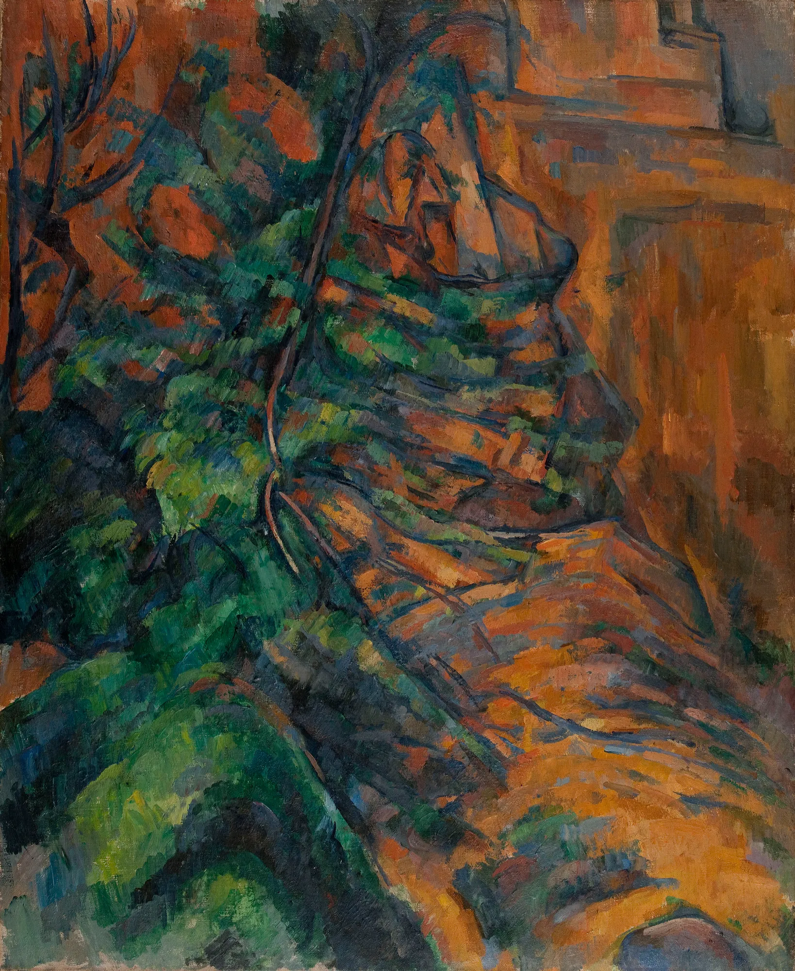 Rochers et branches à Bibémus