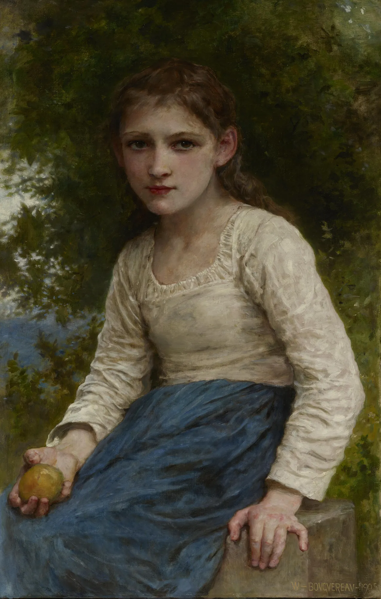 Girl with an Apple
