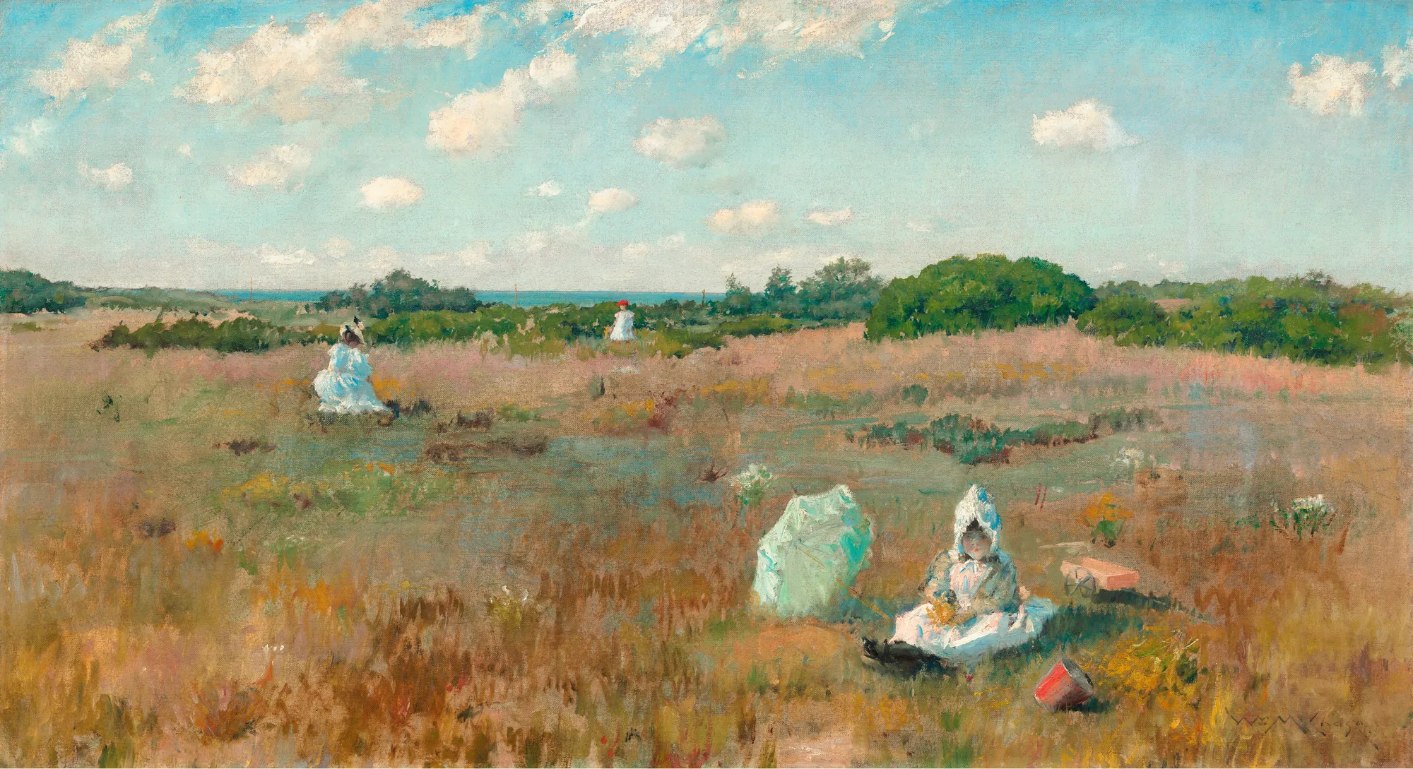 Gathering Autumn Flowers