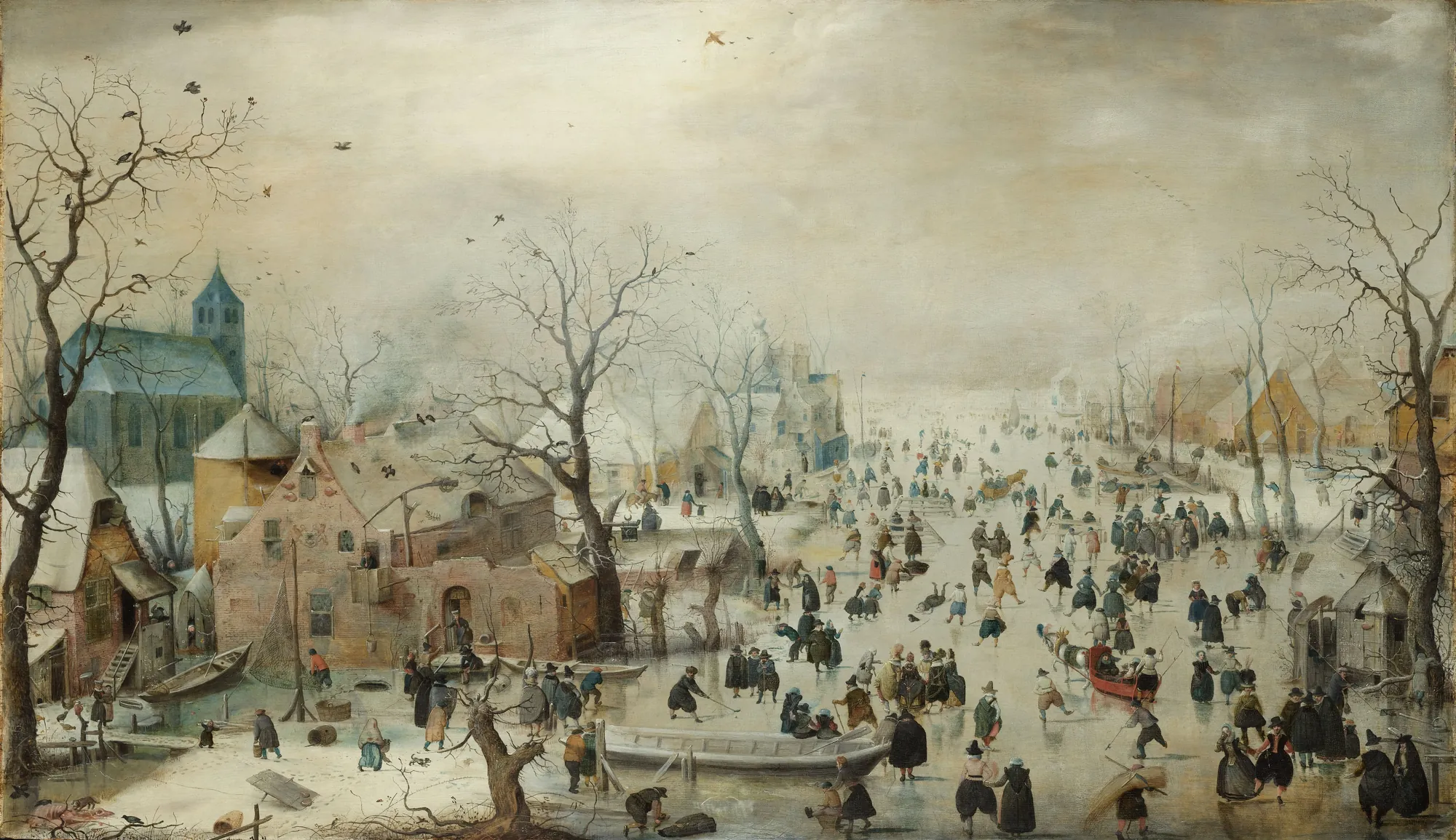 Winter Landscape with Skaters
