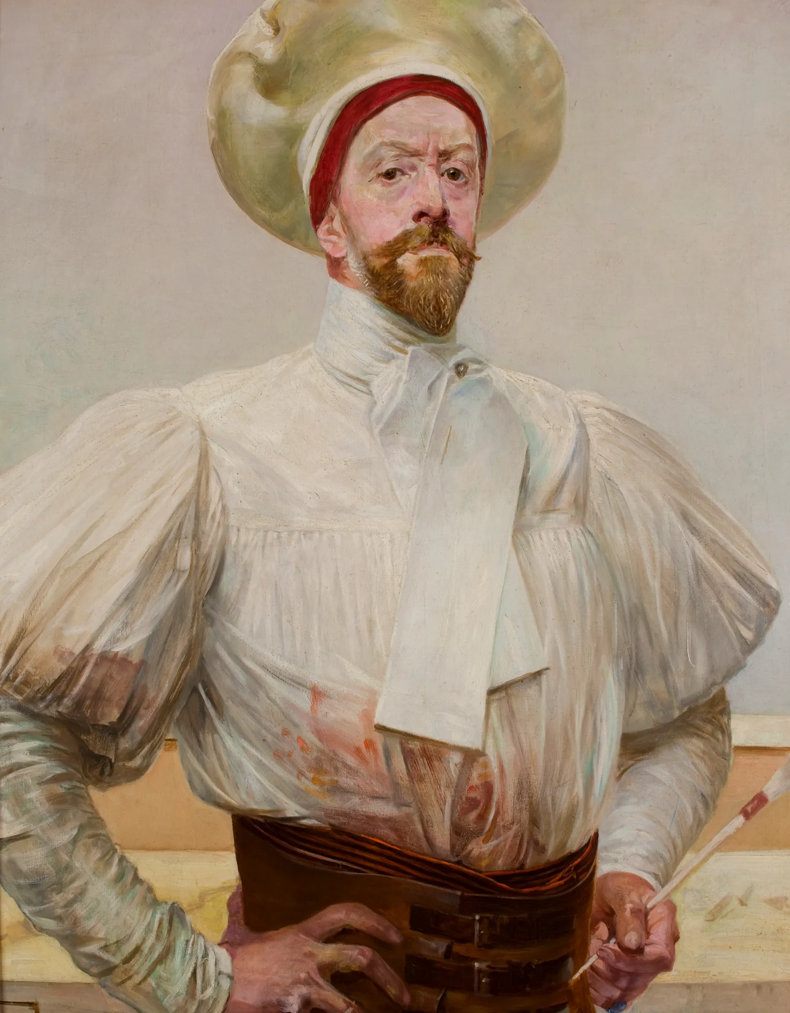Self-Portrait in White Attire