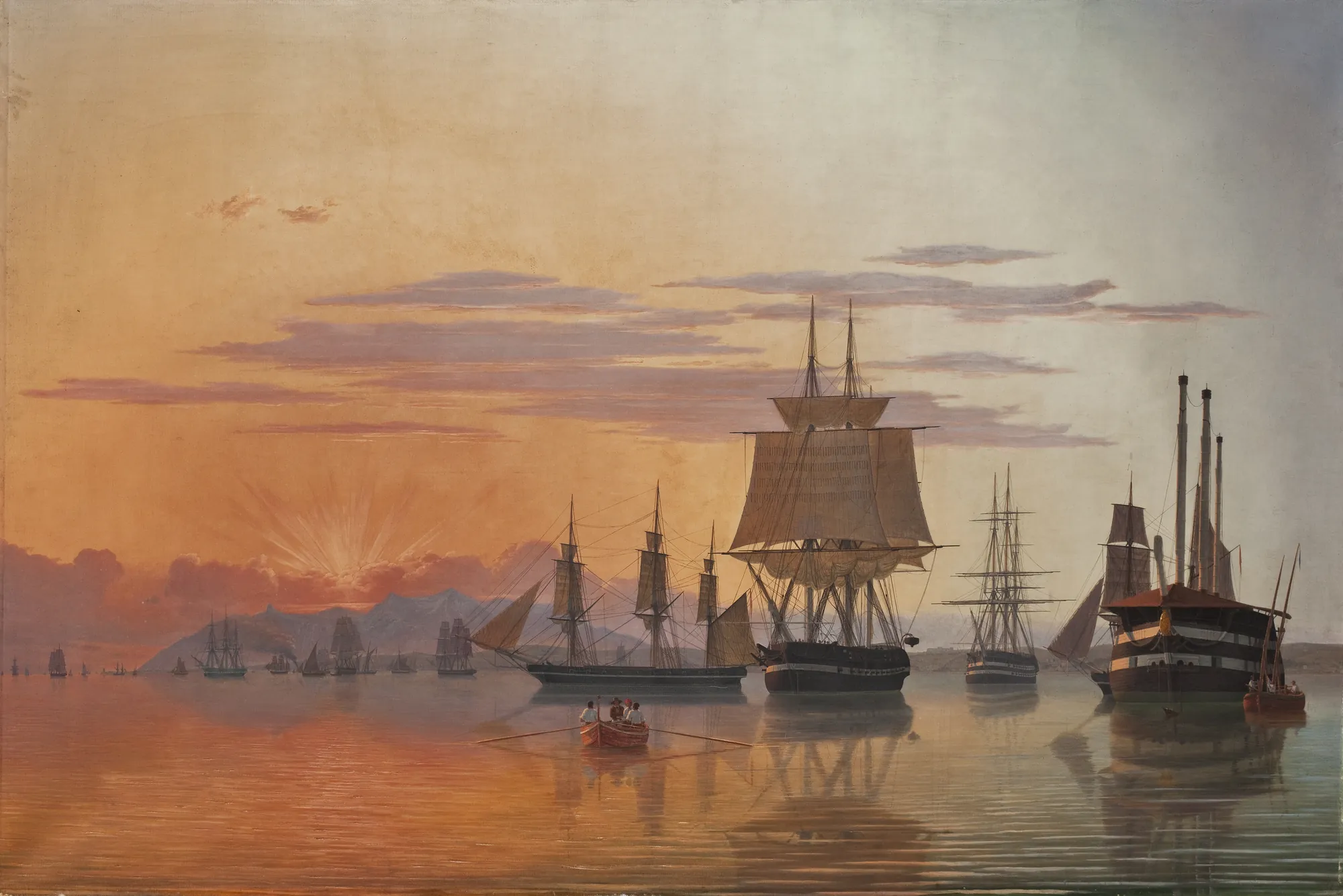 The Frigate Thetis and the Corvette Flora on the River Tagus