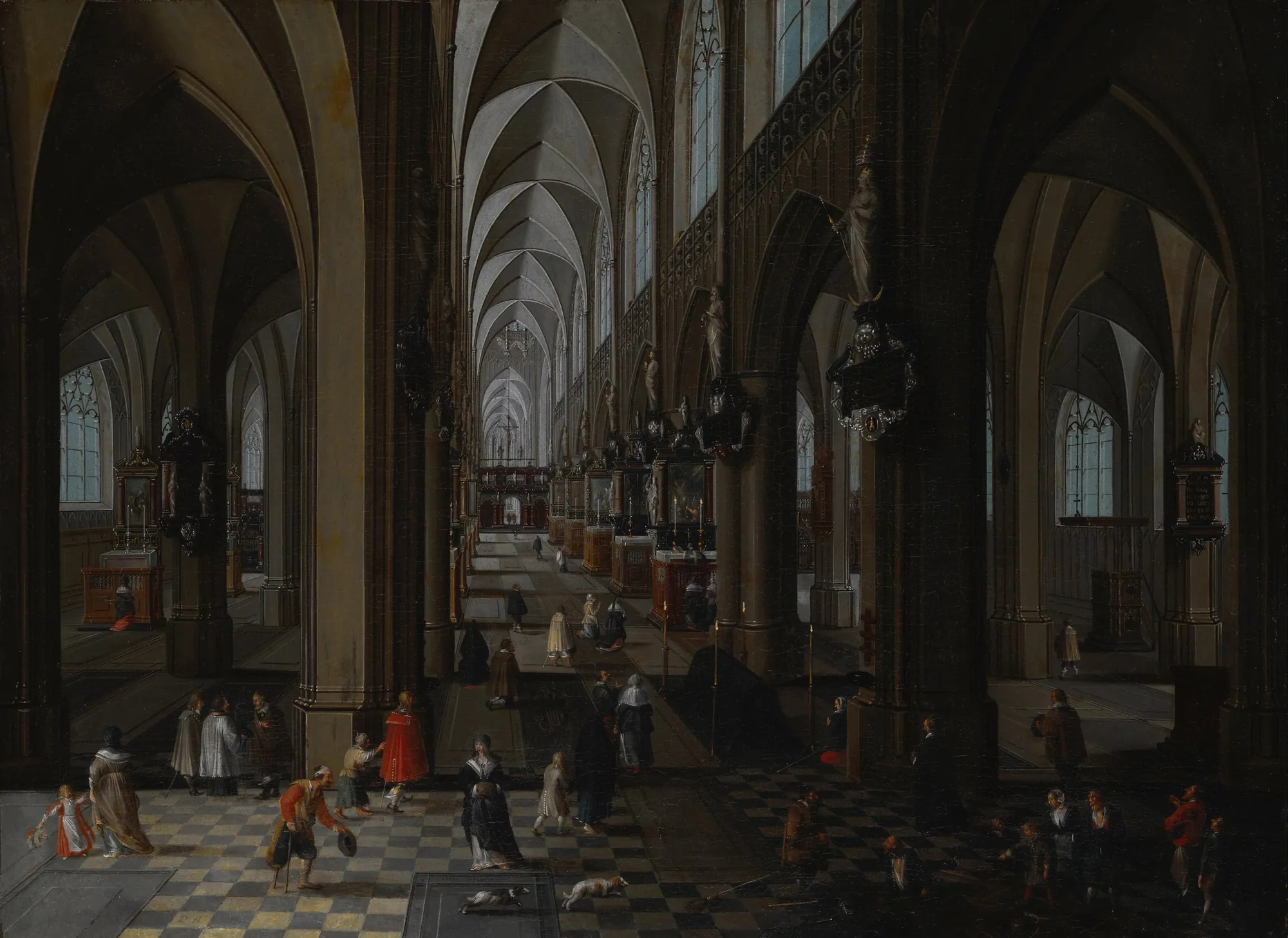 Interior of Antwerp Cathedral