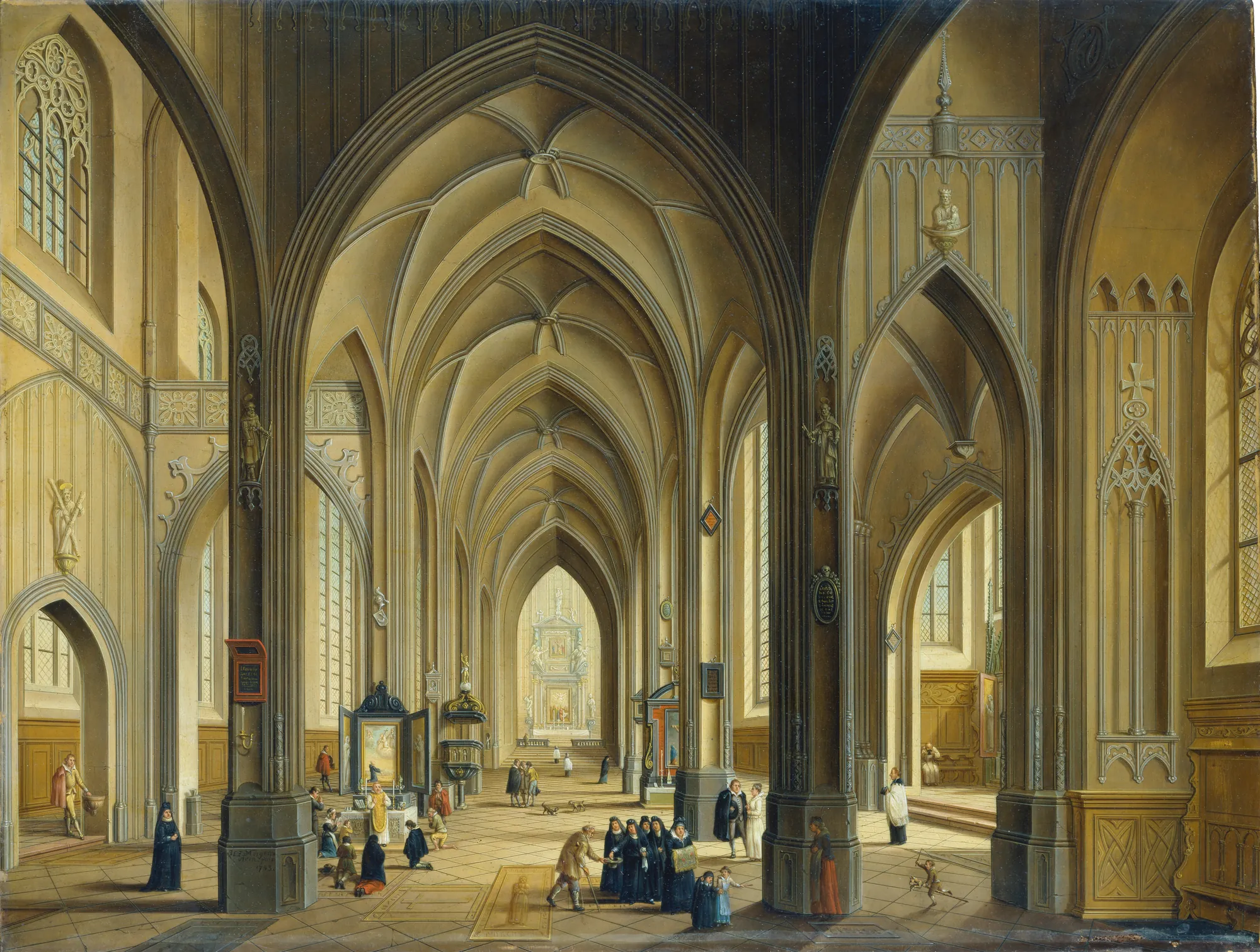 Interior of a Gothic Church