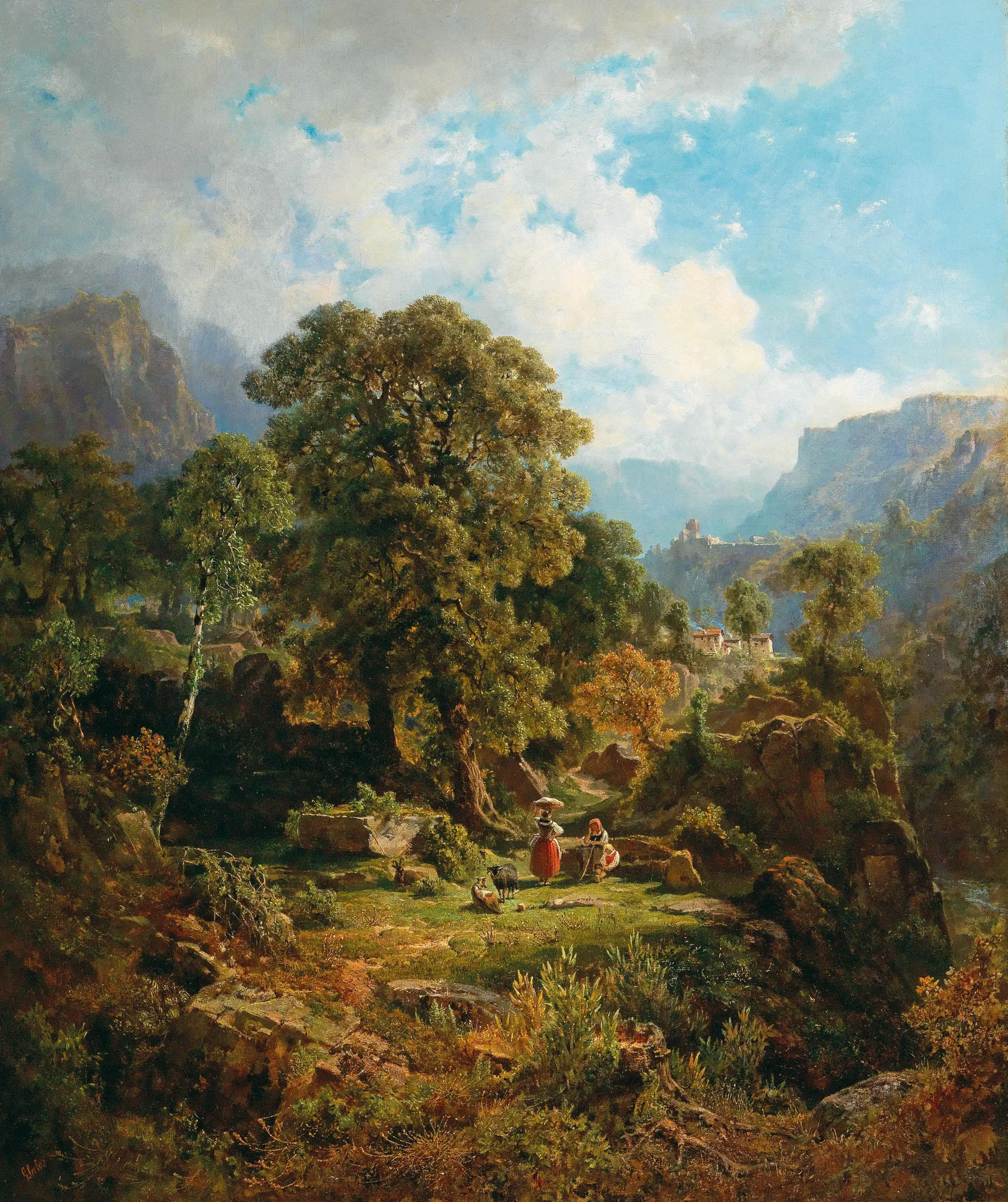 Landscape in the Fassa Valley, South Tyrol