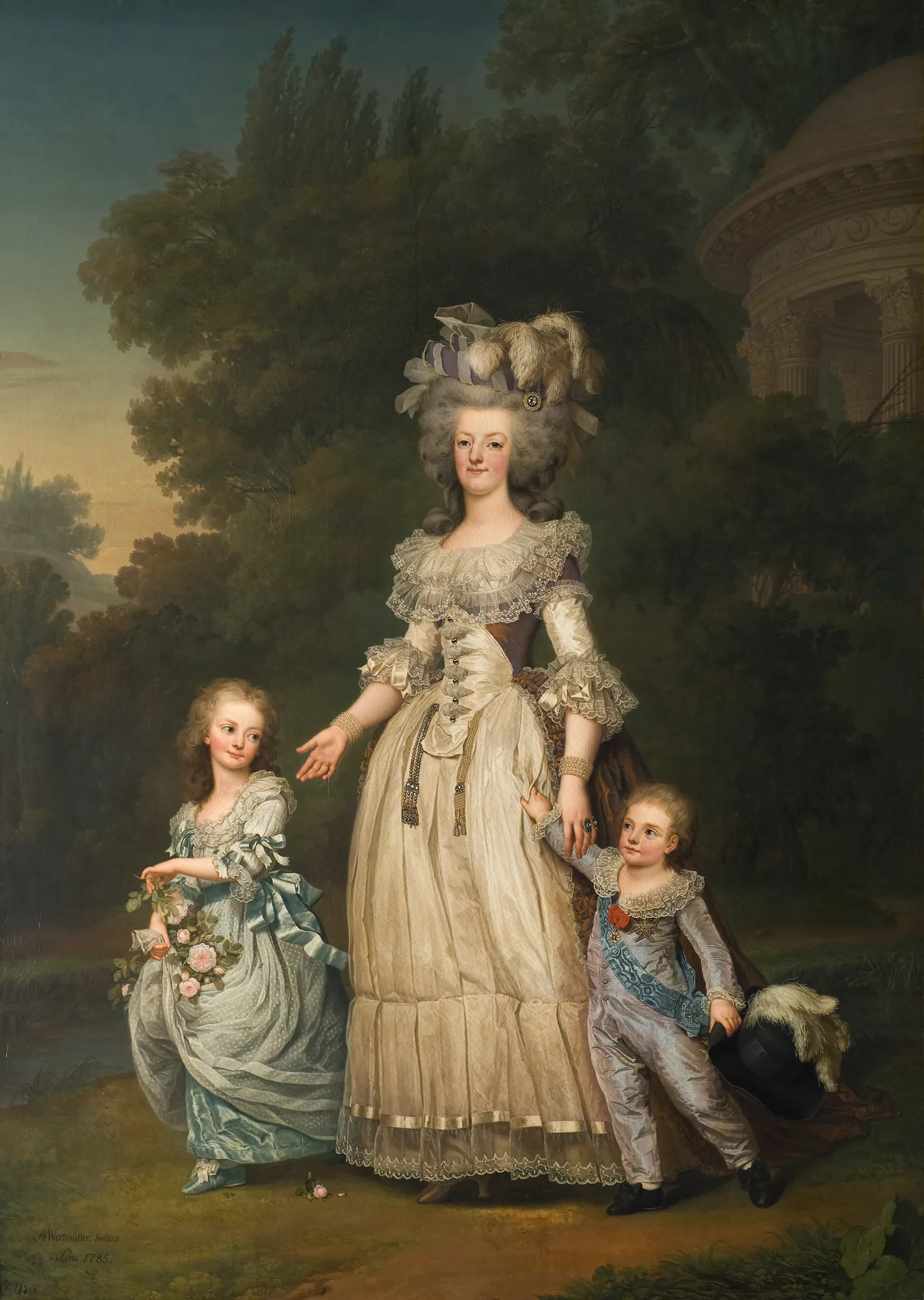 Marie Antoinette and her Children at Trianon