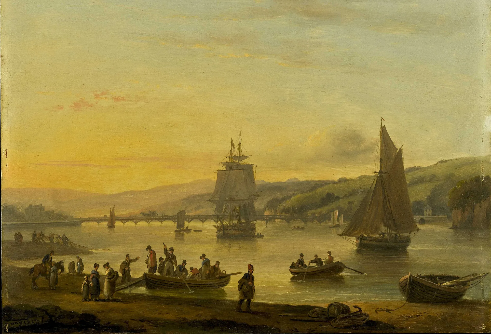 Landing from the Ferry at Teignmouth, Devon
