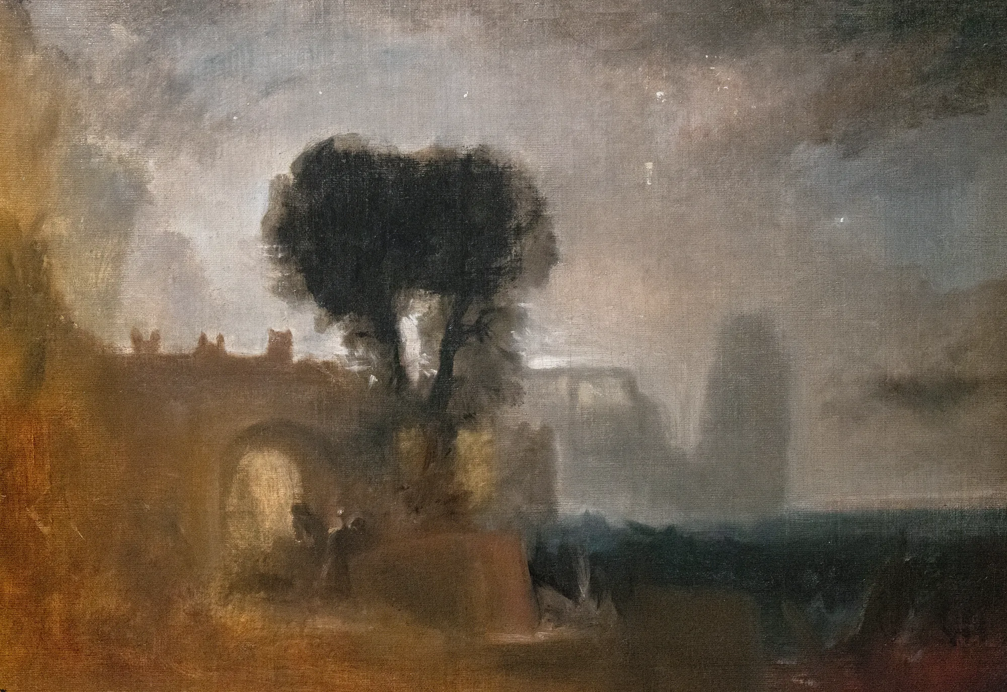 Archway with Trees by the Sea