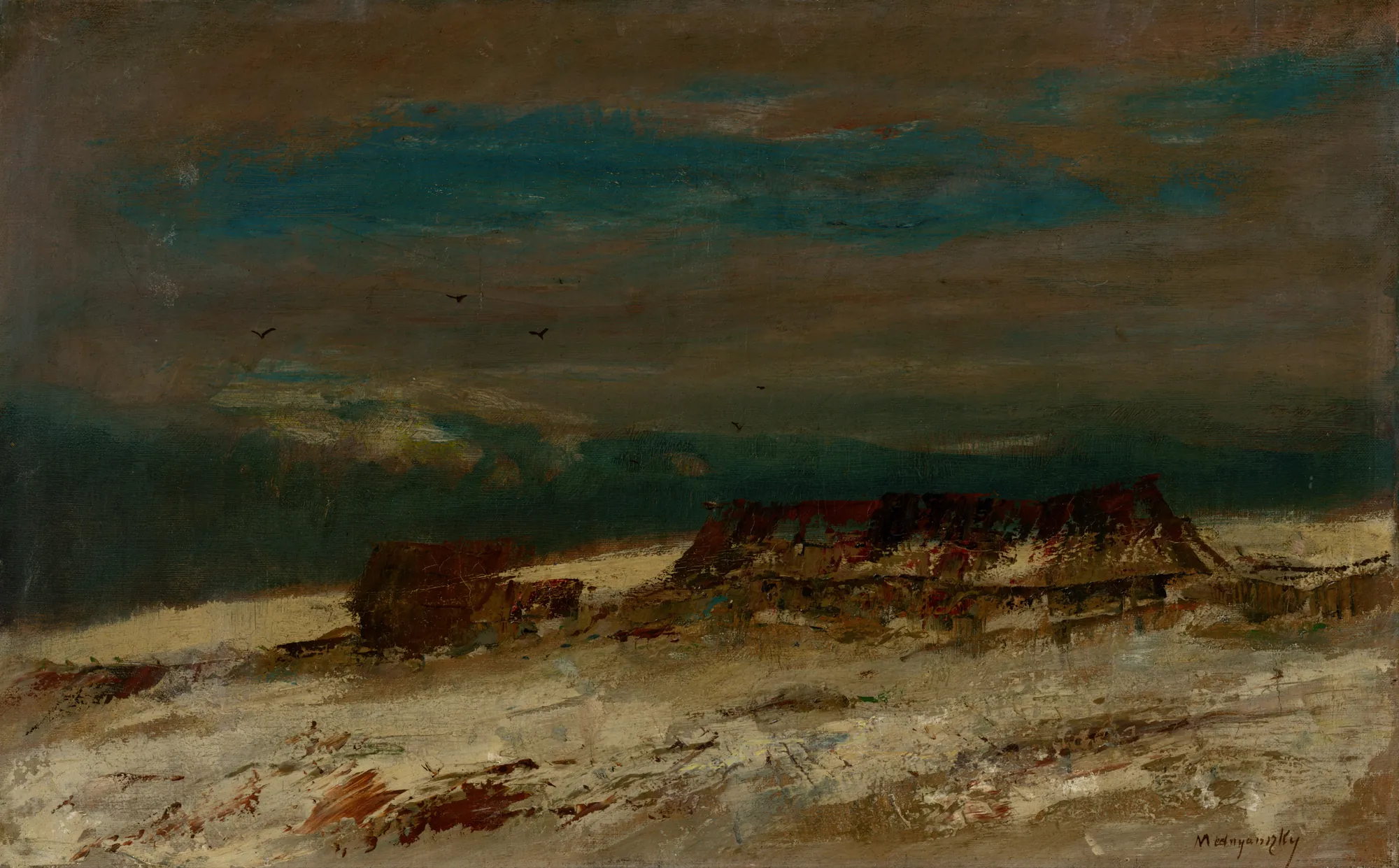 Hamlet in a Winter Landscape