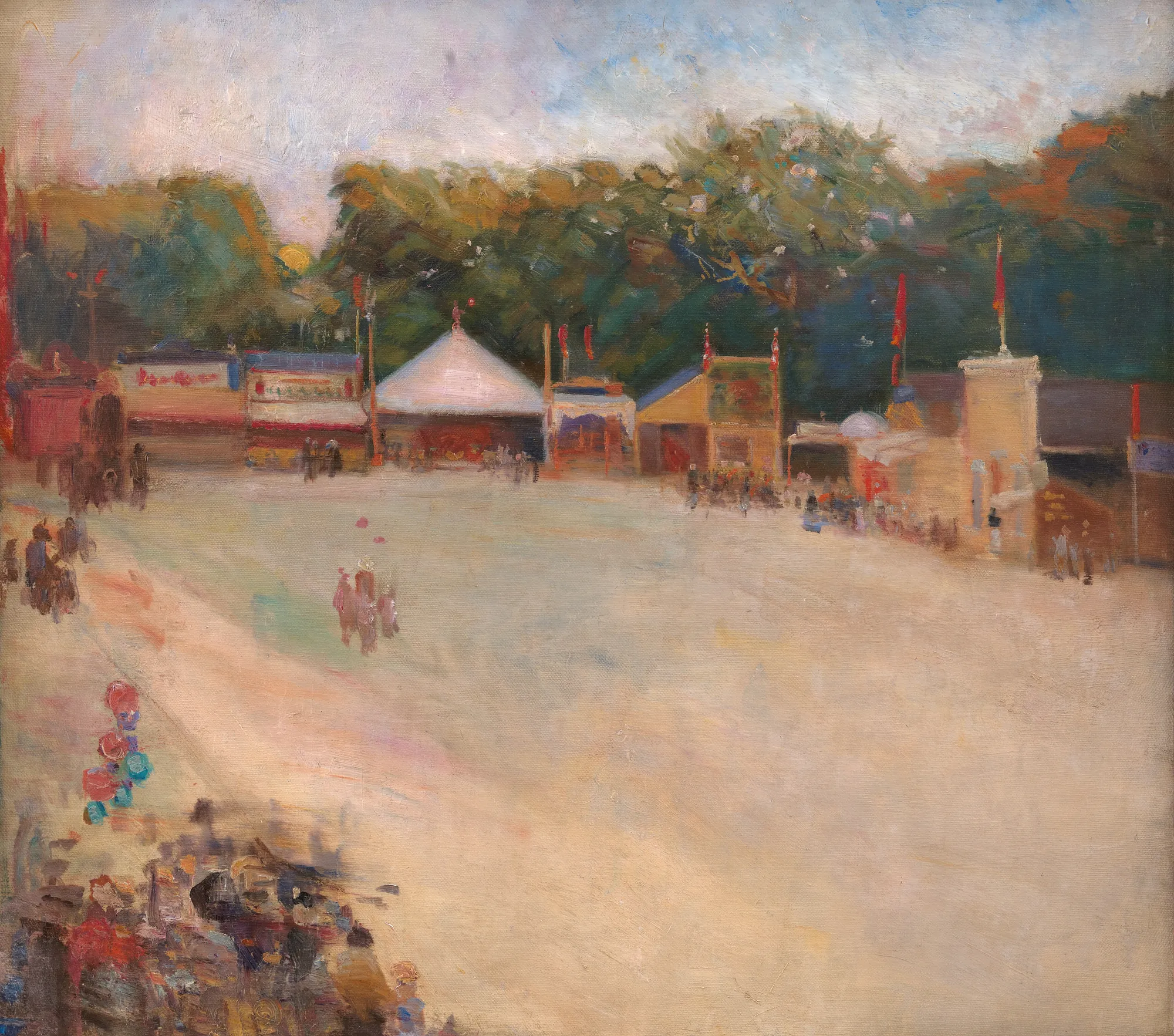 A Summer's Evening at the Fun Fair in the Deer Park