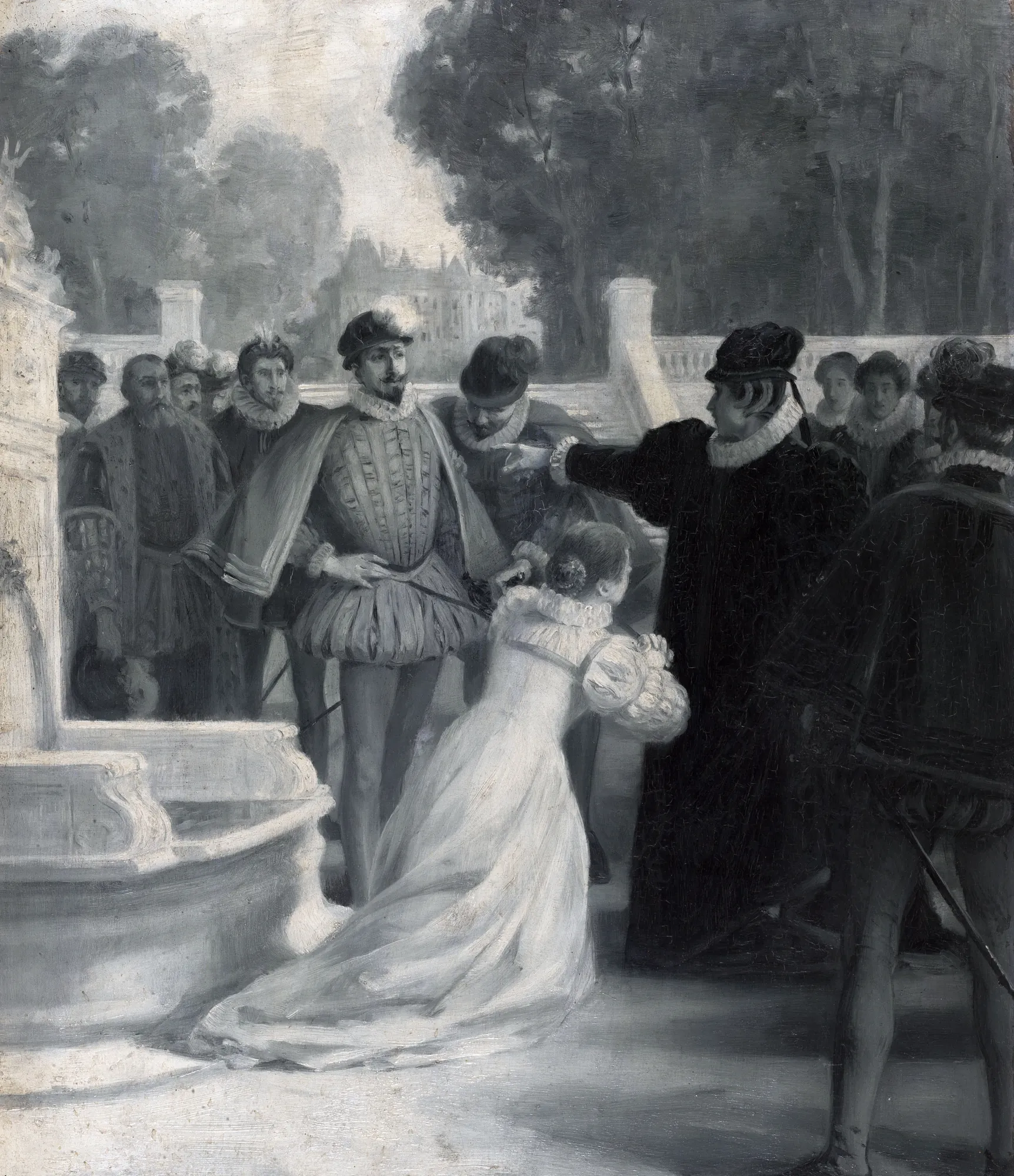 Amy Robsart at the Queen's Feet