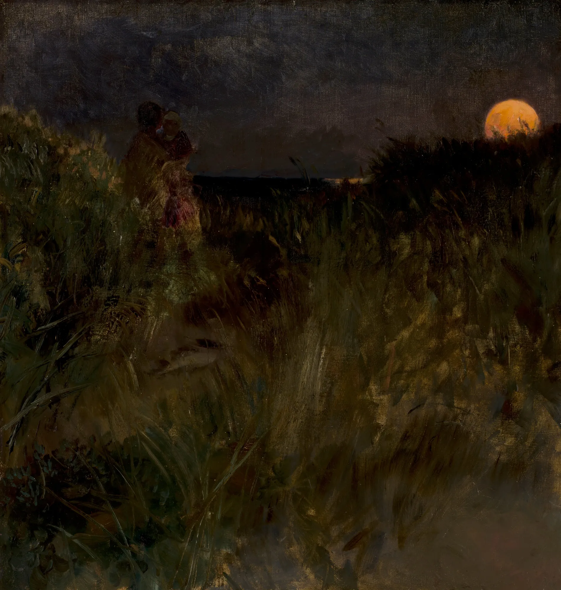 Moonrise over the dunes