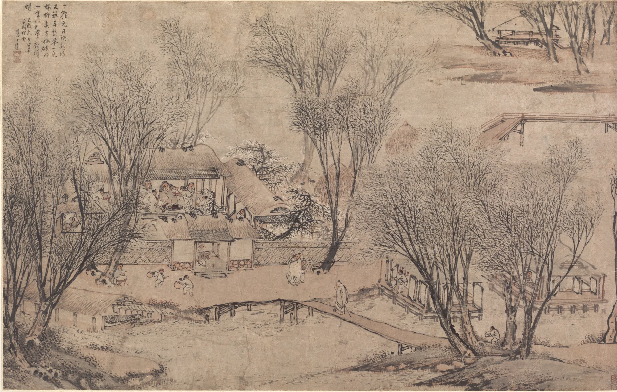 New Year's Day in a Village at Stone Lake