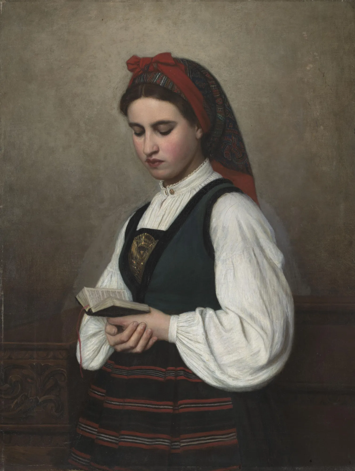 Woman in Traditional Norwegian Costume
