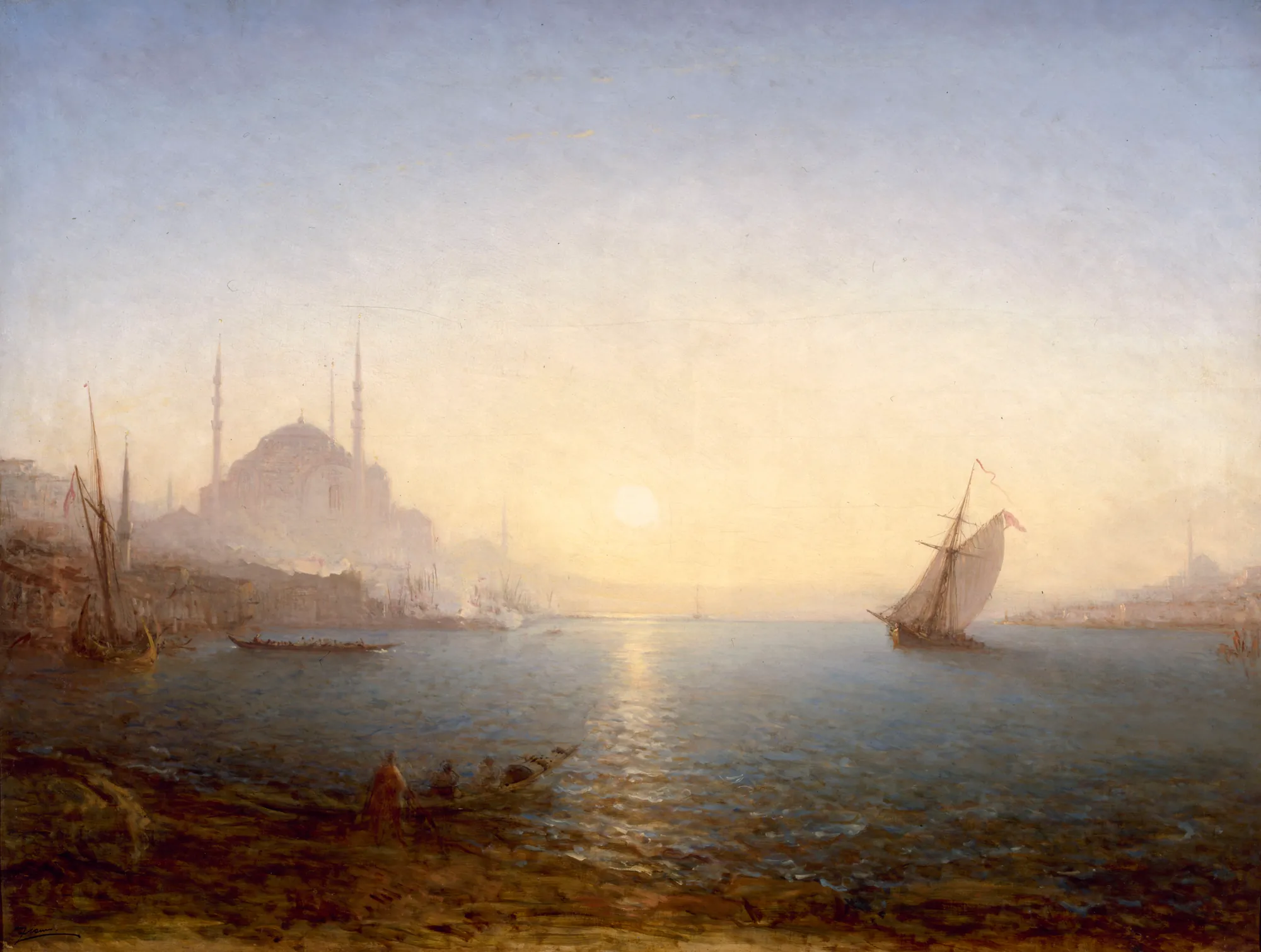 Constantinople, Hagia Sophia at Sunrise