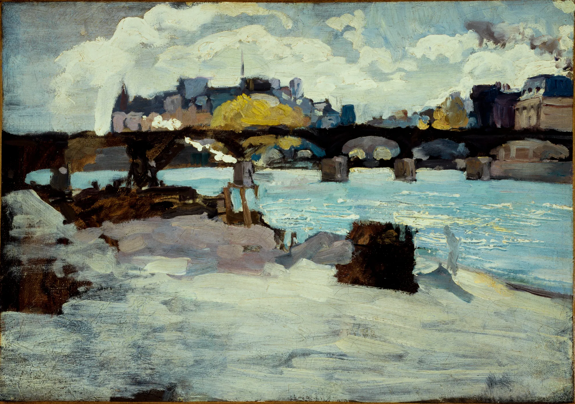 Le Pont des Arts et la pointe de l'île de la Cité