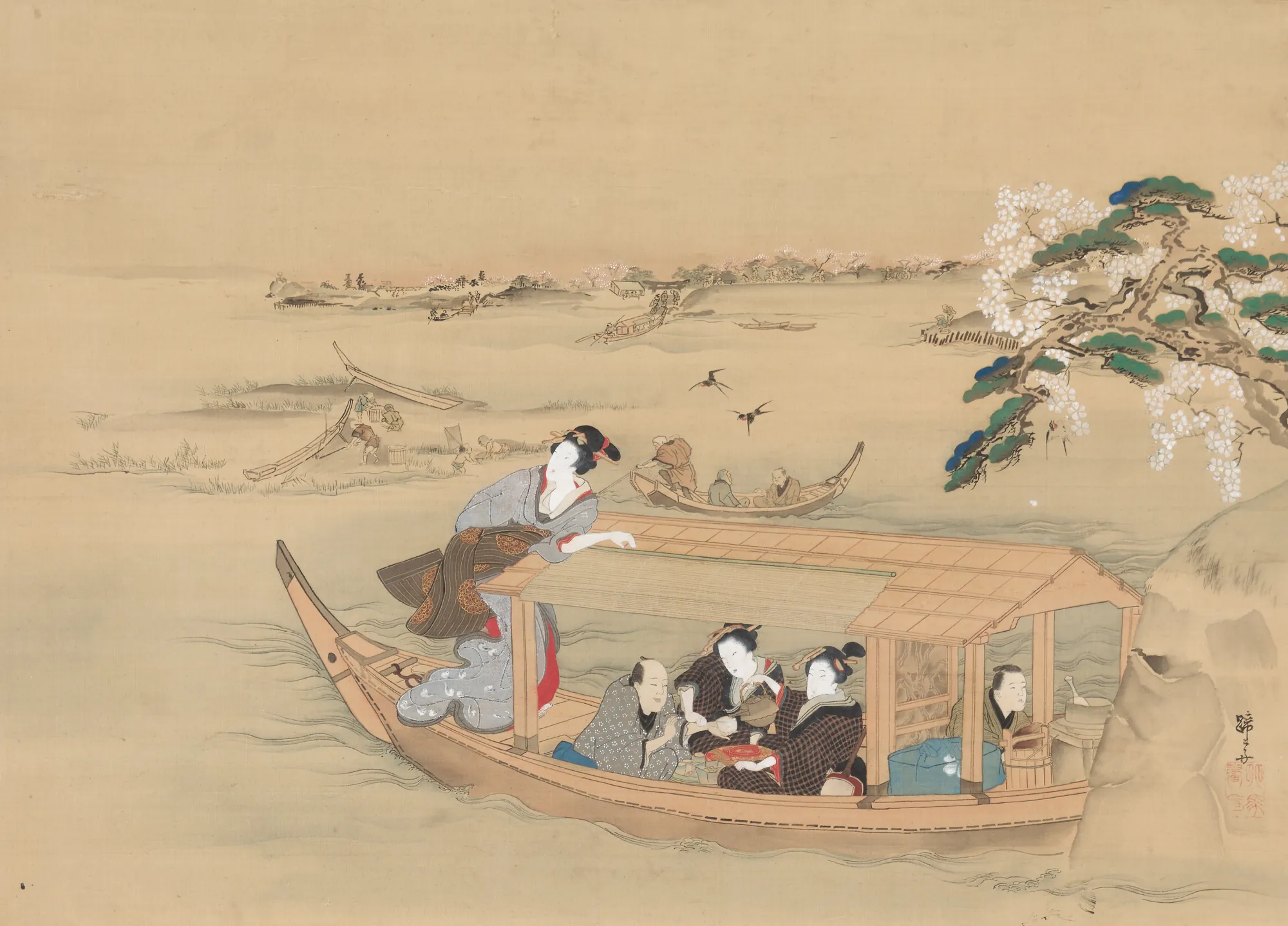 Pleasure Boat on the Sumida River