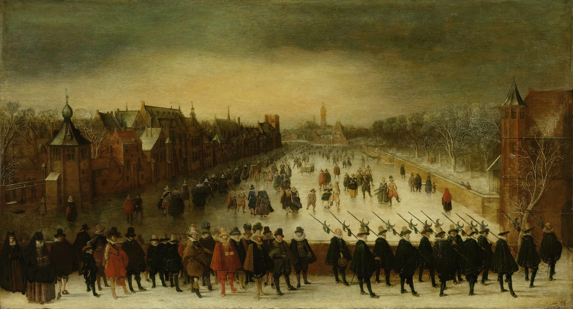 The Vijverberg, The Hague in Winter