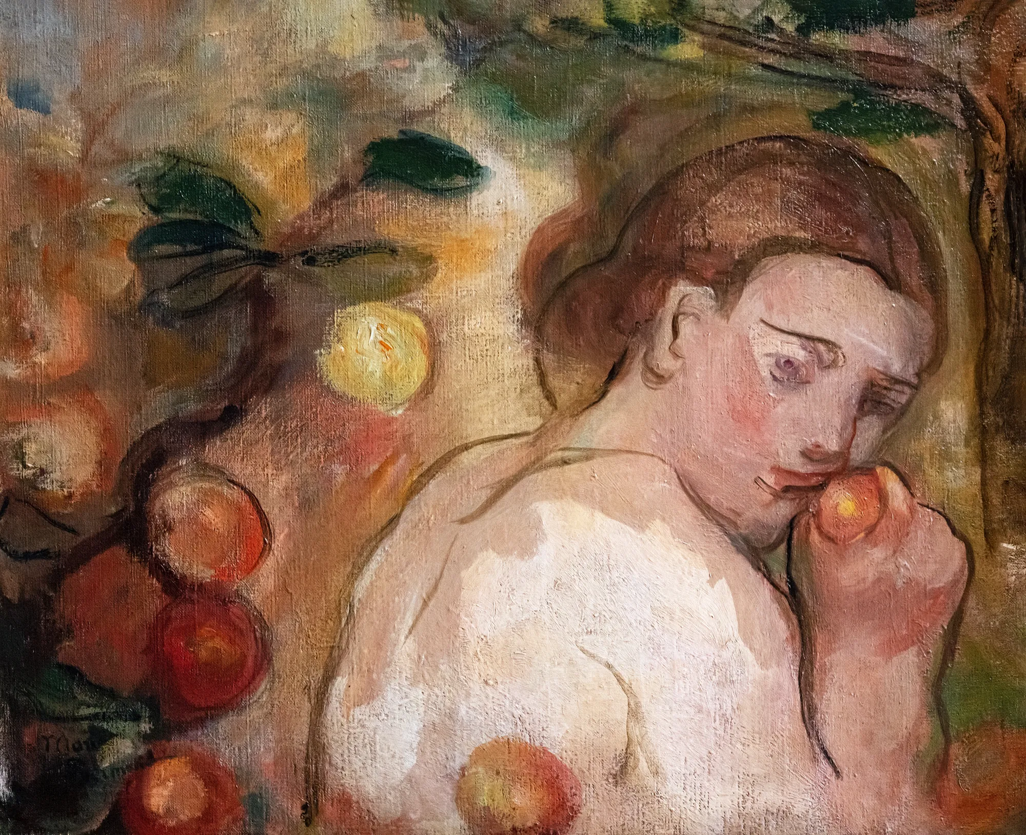 Jeune femme à la pomme