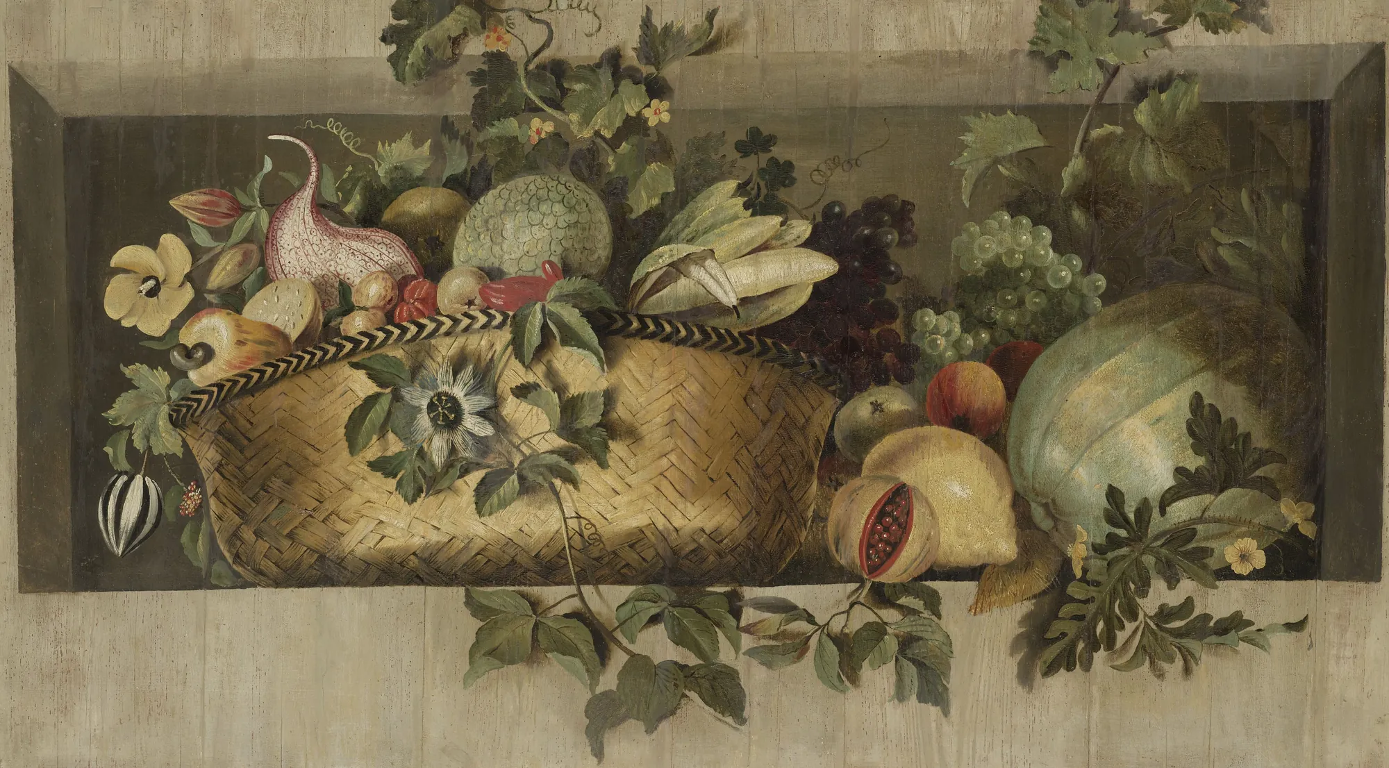 Still Life with Fruit and Flower Garlands