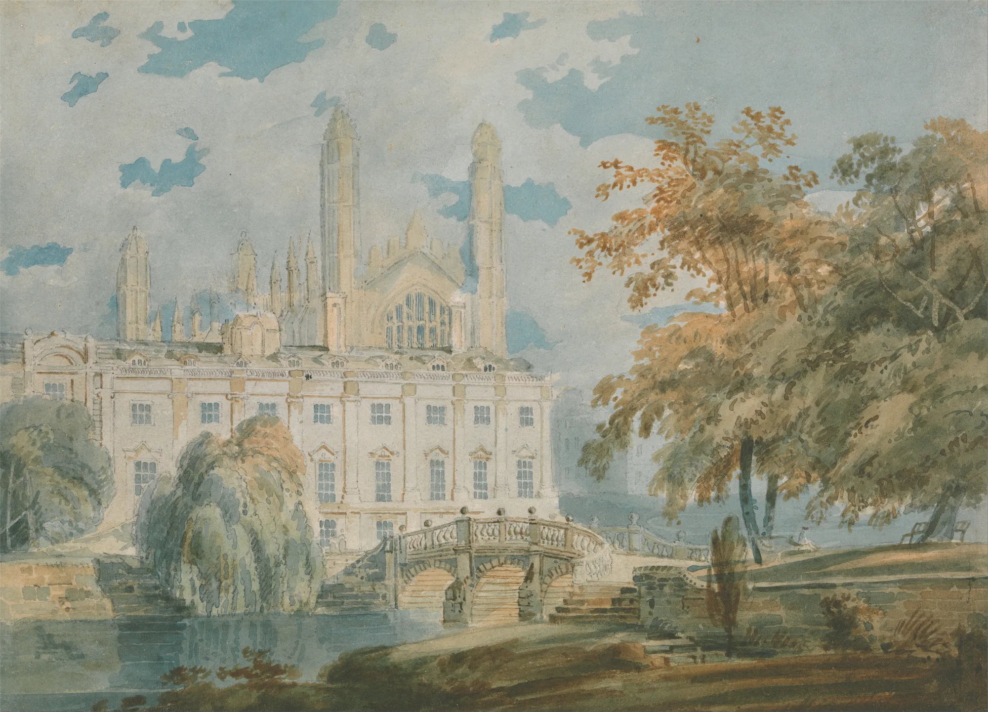Clare Hall and King’s College Chapel, Cambridge