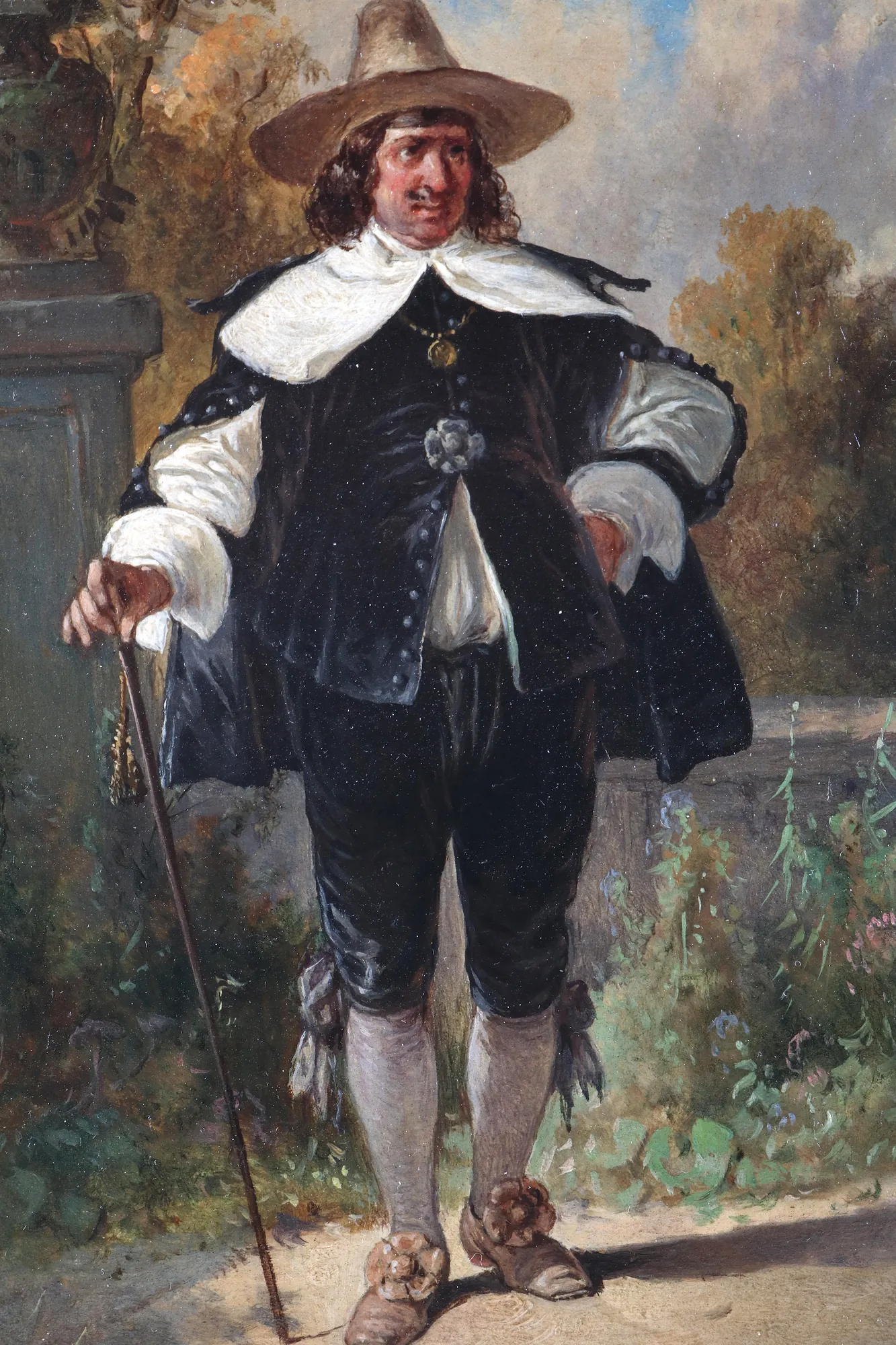 Gallant Gentleman with Hat and Cane