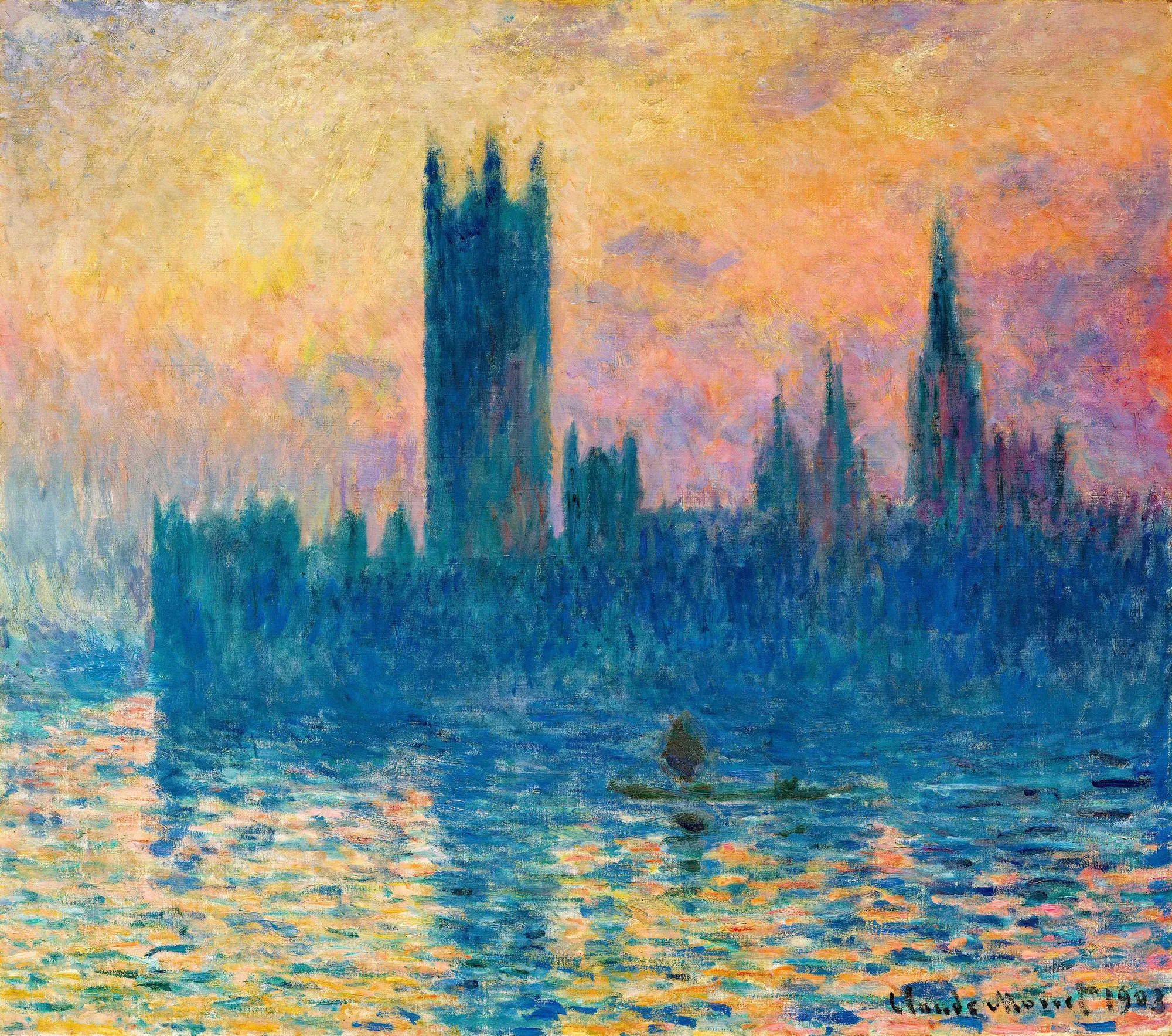 The Houses of Parliament, Sunset