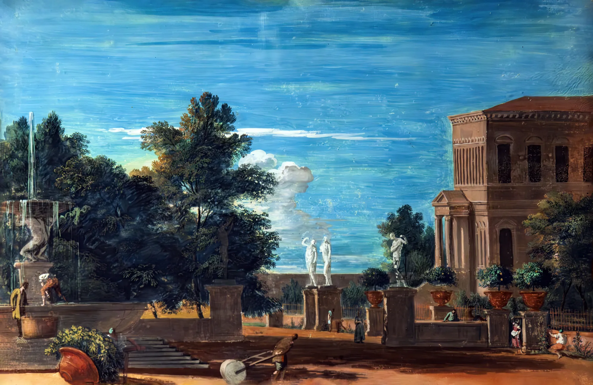 View of the Park of a Villa