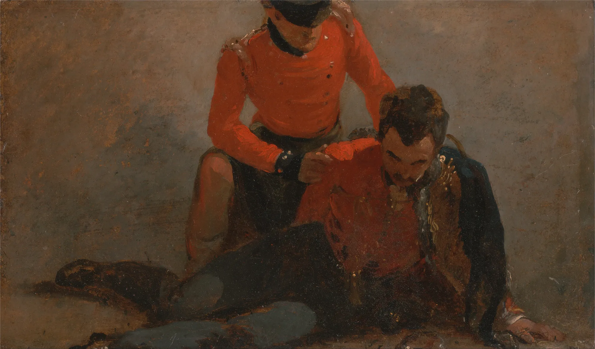 A 42nd Highlander Attending a General of the 7th Hussars