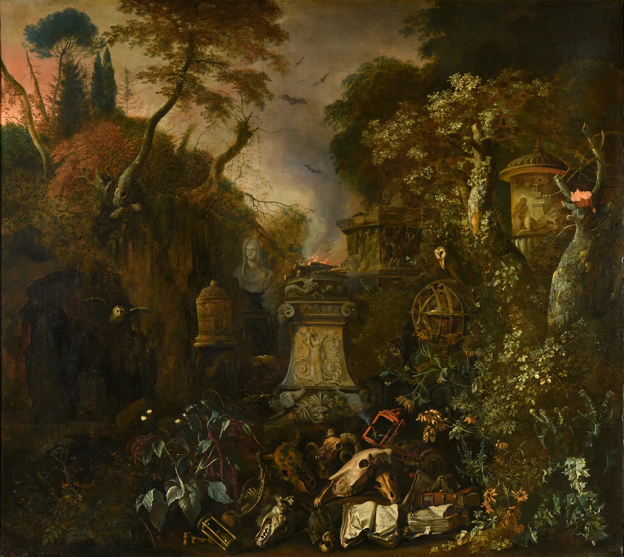 Landscape with a Graveyard by Night