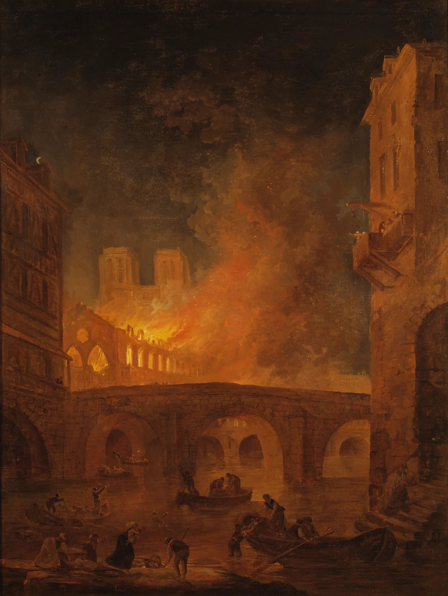 The Fire of Hôtel-Dieu in Paris, 1772