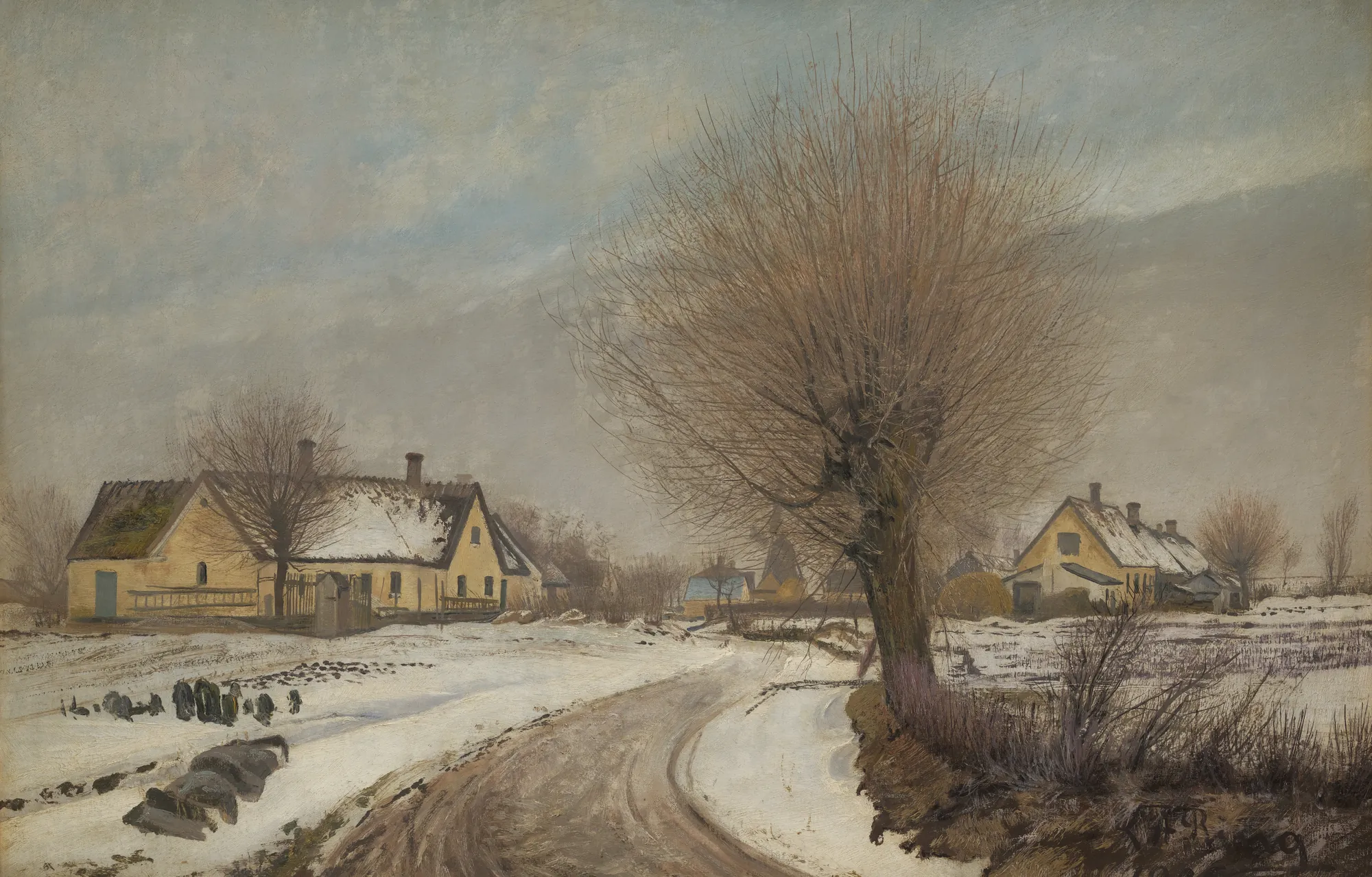 A Sealand Village in Winter