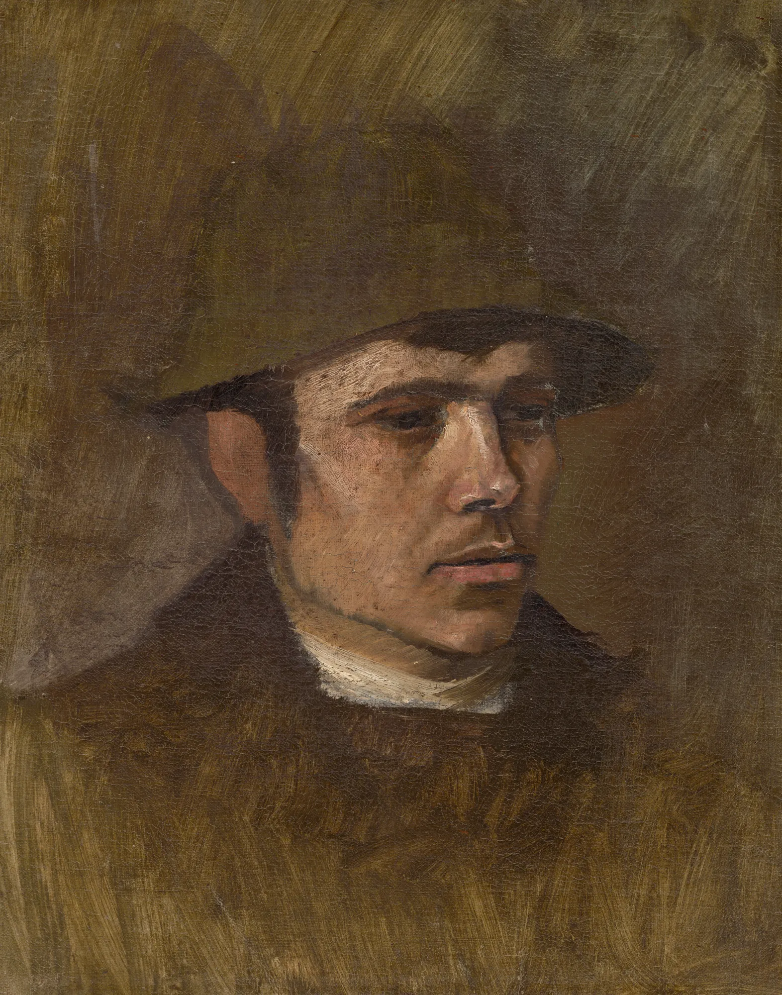 Head of a Worker in a Hat