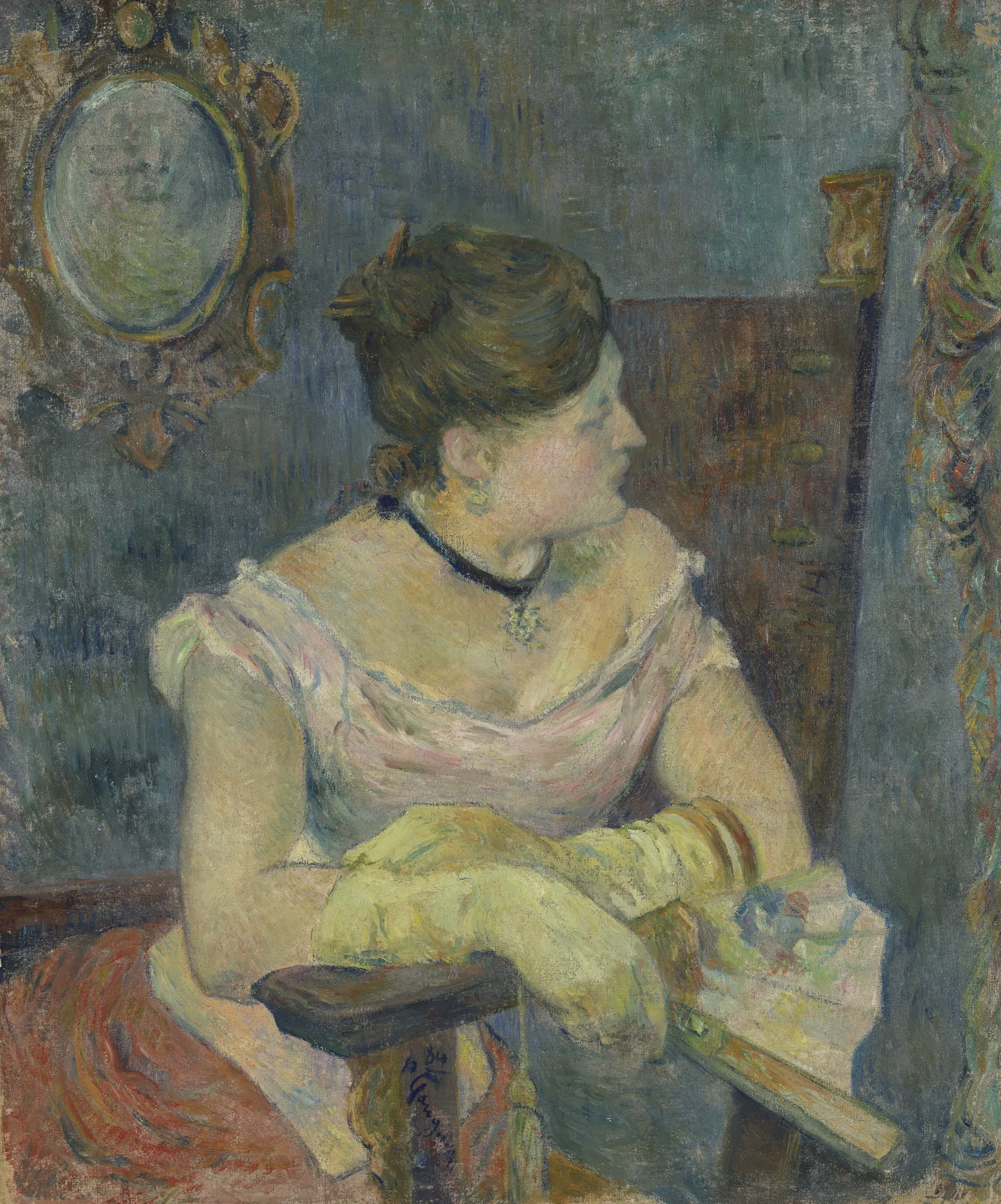 Madame Mette Gauguin in Evening Dress